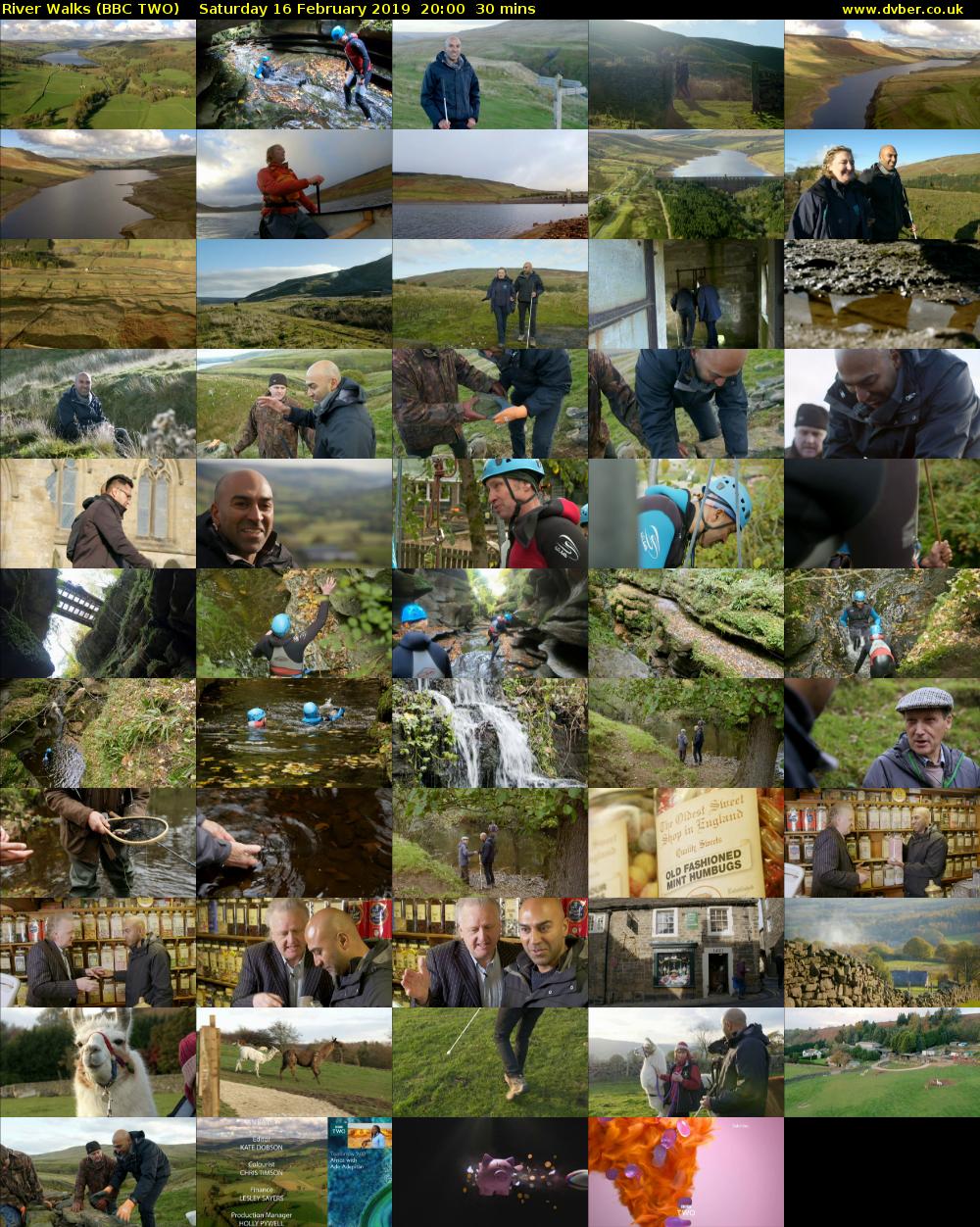 River Walks (BBC TWO) Saturday 16 February 2019 20:00 - 20:30