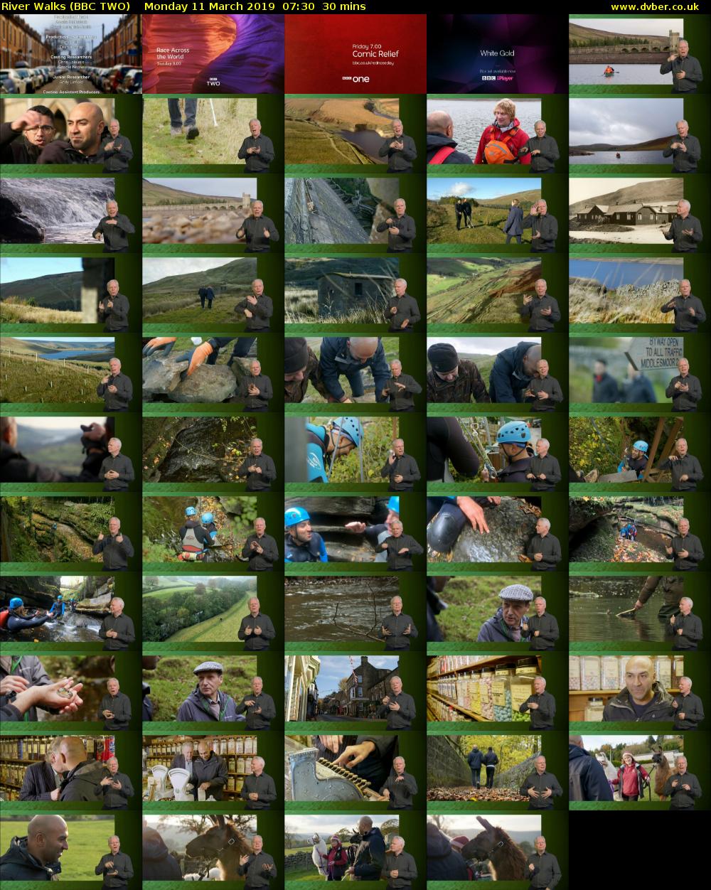 River Walks (BBC TWO) Monday 11 March 2019 07:30 - 08:00