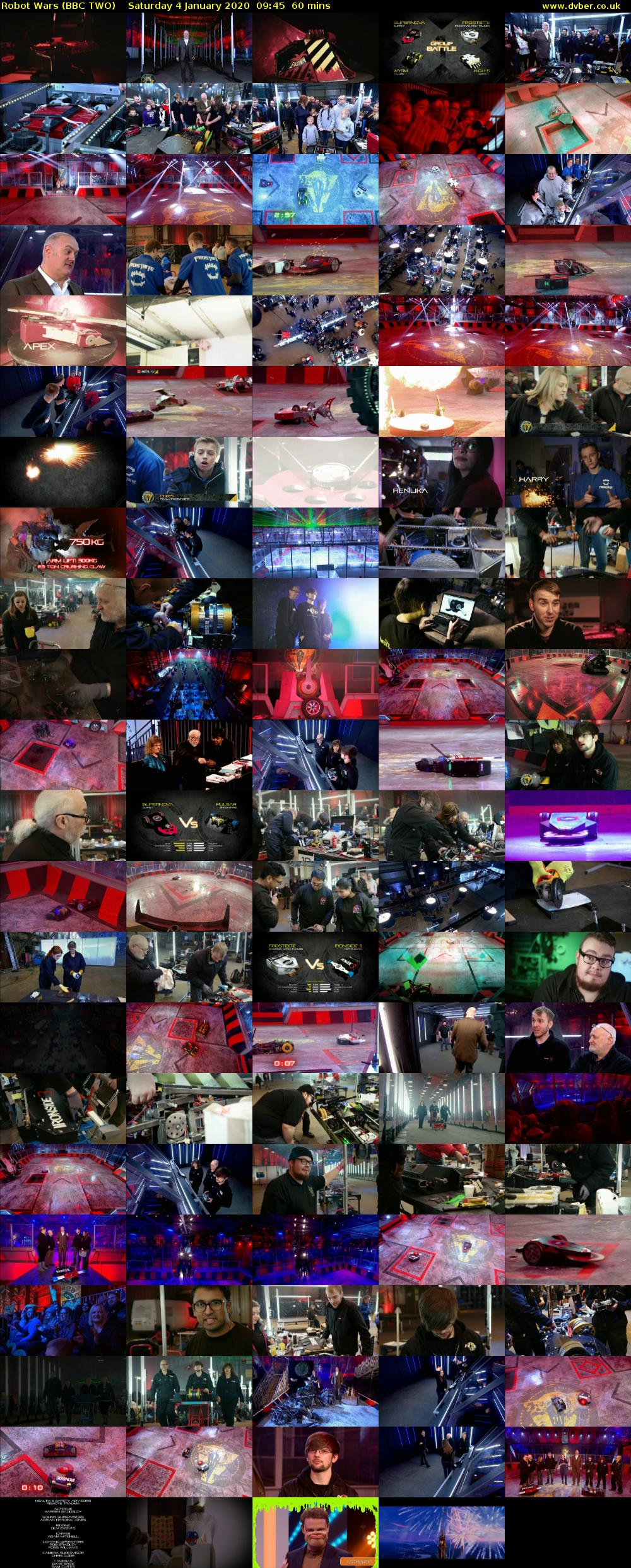 Robot Wars (BBC TWO) Saturday 4 January 2020 09:45 - 10:45