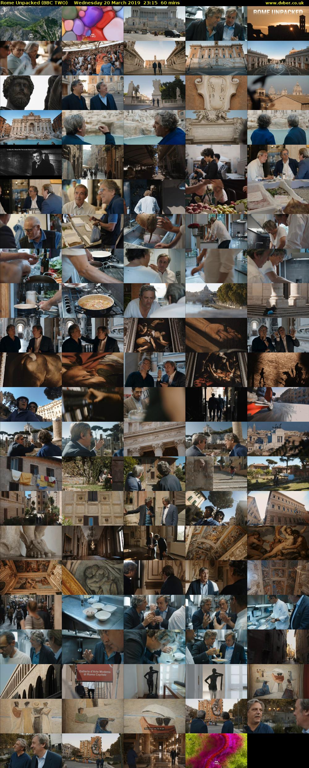 Rome Unpacked (BBC TWO) Wednesday 20 March 2019 23:15 - 00:15