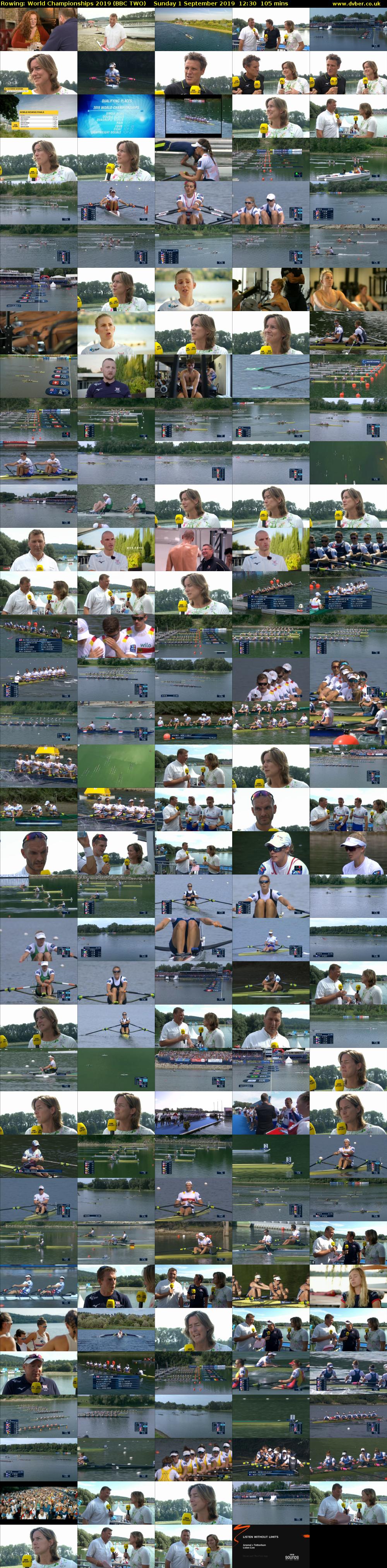 Rowing: World Championships 2019 (BBC TWO) Sunday 1 September 2019 12:30 - 14:15
