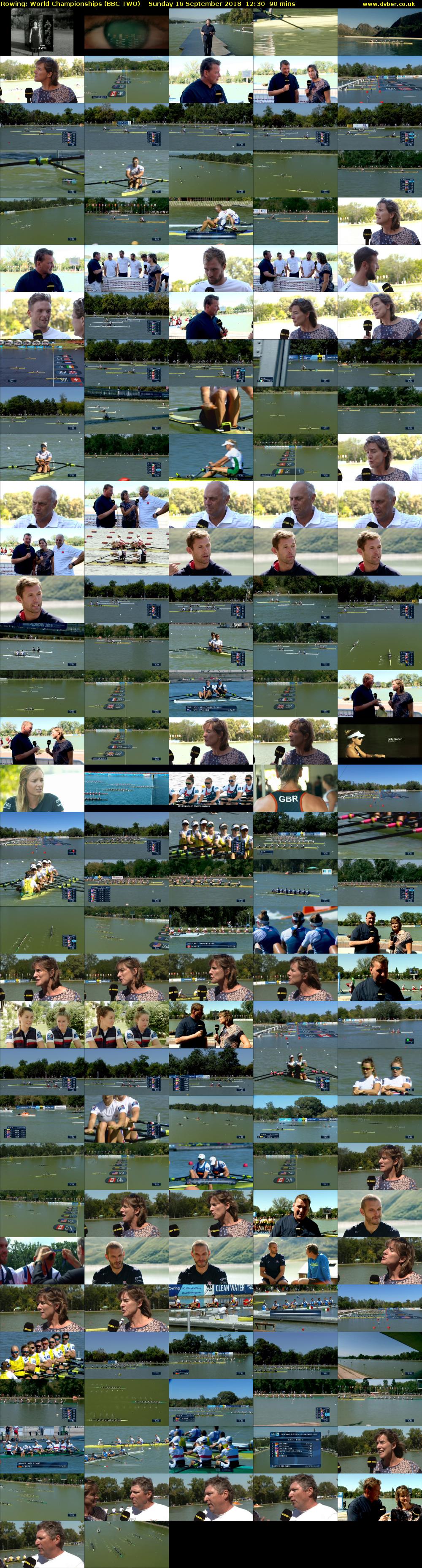 Rowing: World Championships (BBC TWO) Sunday 16 September 2018 12:30 - 14:00