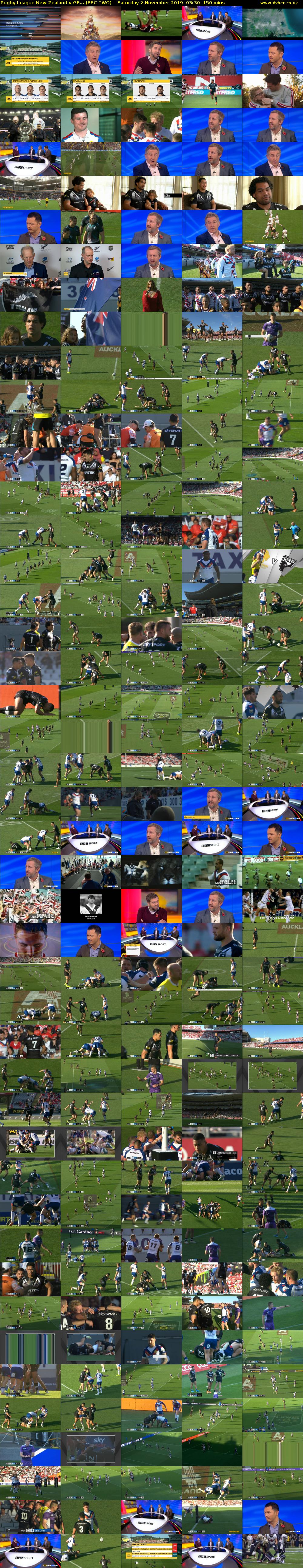 Rugby League New Zealand v GB... (BBC TWO) Saturday 2 November 2019 03:30 - 06:00