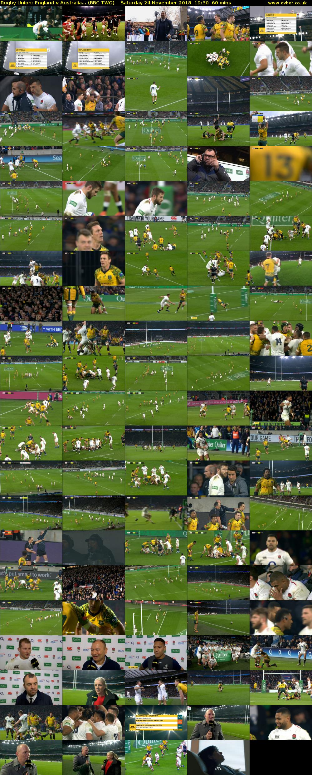 Rugby Union: England v Australia... (BBC TWO) Saturday 24 November 2018 19:30 - 20:30