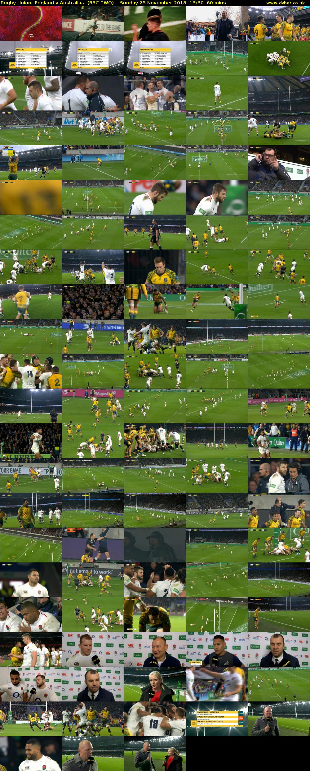 Rugby Union: England v Australia... (BBC TWO) Sunday 25 November 2018 13:30 - 14:30