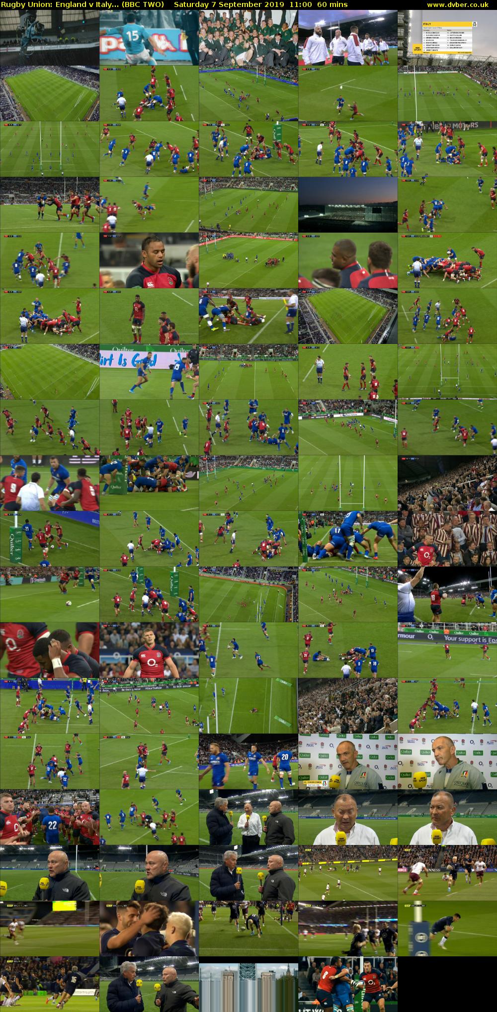 Rugby Union: England v Italy... (BBC TWO) Saturday 7 September 2019 11:00 - 12:00