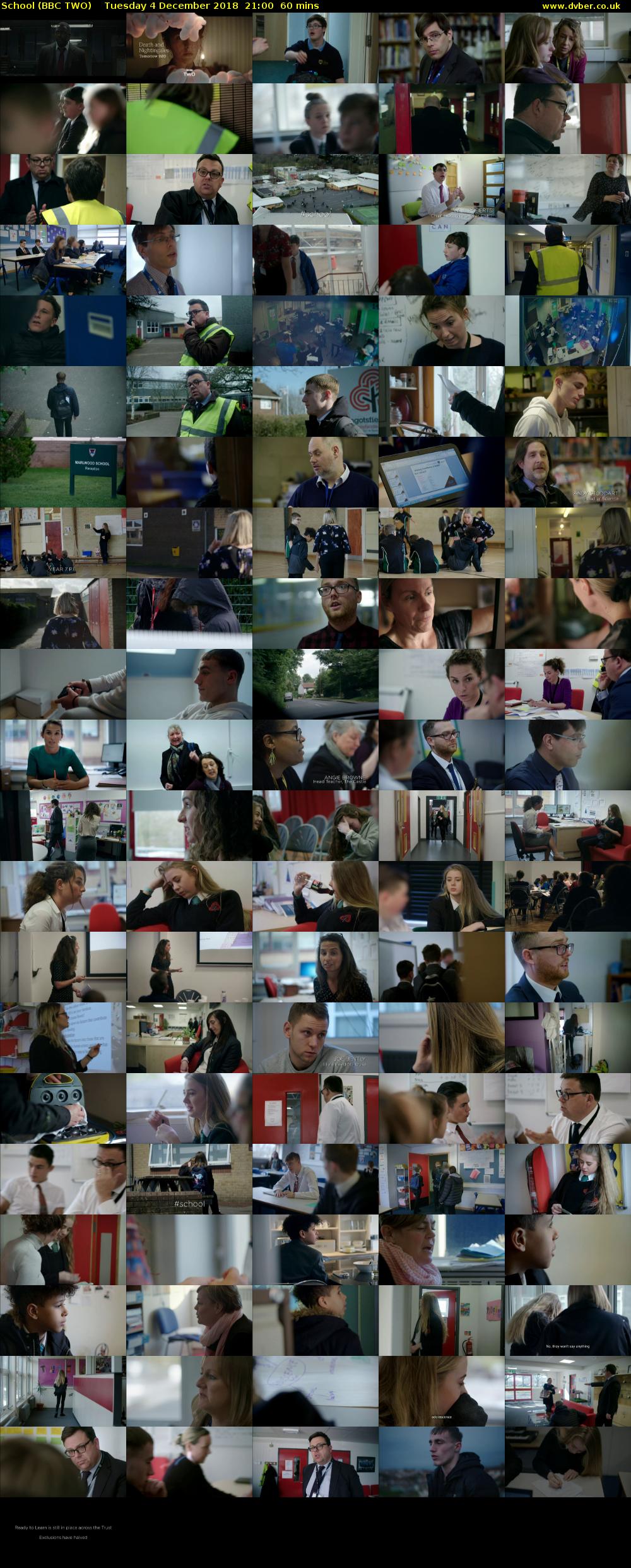 School (BBC TWO) Tuesday 4 December 2018 21:00 - 22:00