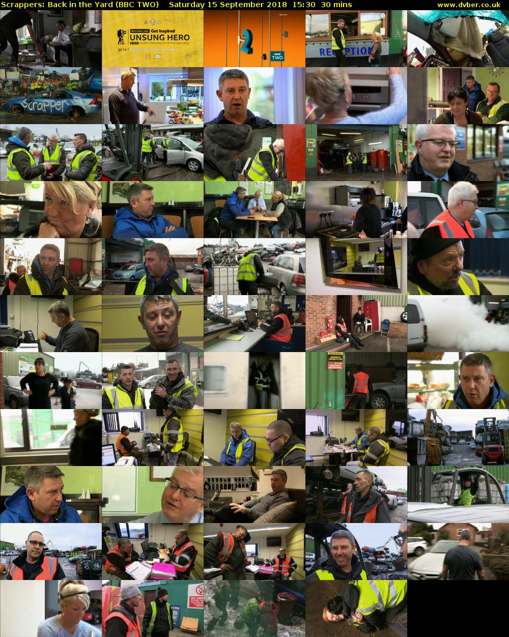 Scrappers: Back in the Yard (BBC TWO) Saturday 15 September 2018 15:30 - 16:00
