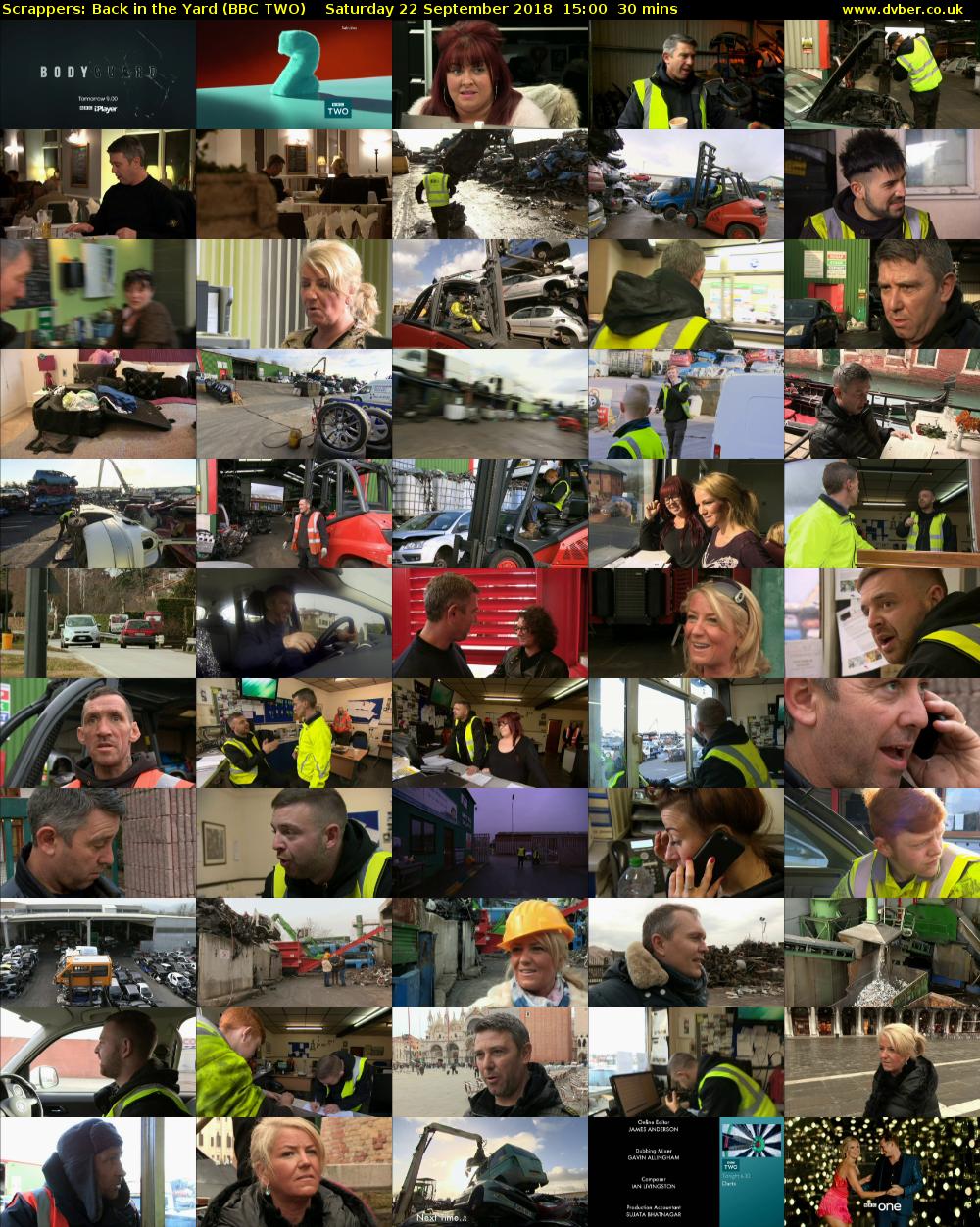 Scrappers: Back in the Yard (BBC TWO) Saturday 22 September 2018 15:00 - 15:30