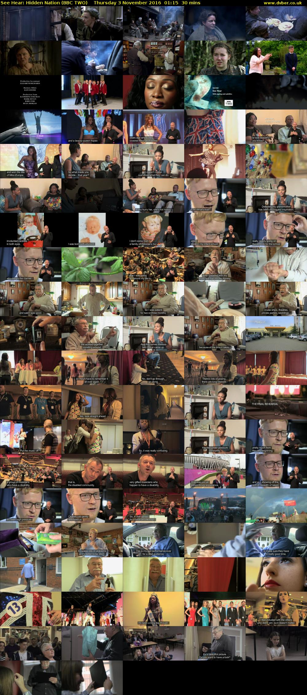 See Hear: Hidden Nation (BBC TWO) Thursday 3 November 2016 01:15 - 01:45