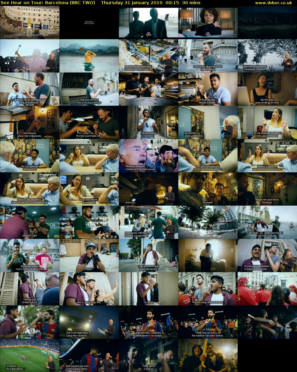 See Hear on Tour: Barcelona (BBC TWO) Thursday 31 January 2019 00:15 - 00:45