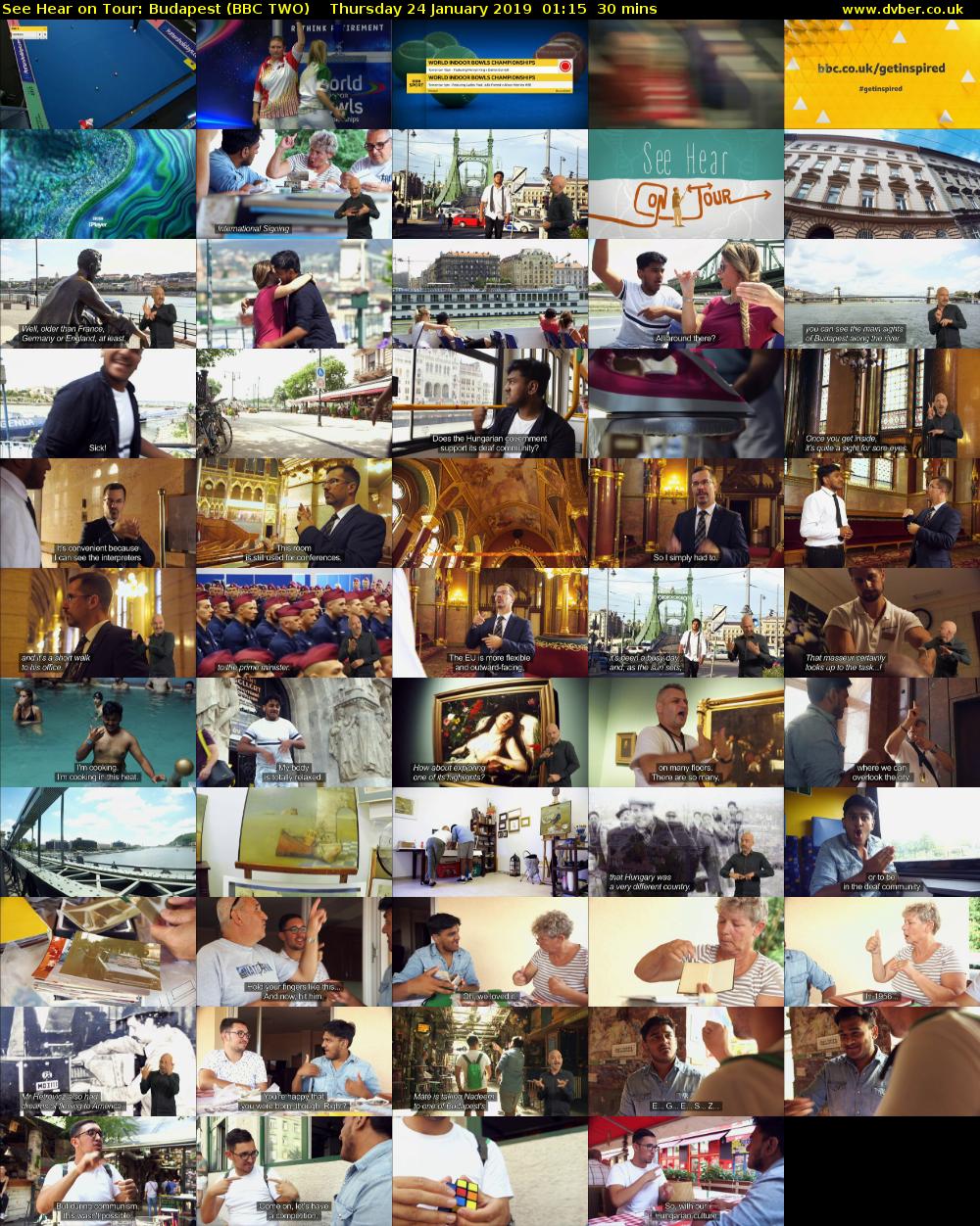See Hear on Tour: Budapest (BBC TWO) Thursday 24 January 2019 01:15 - 01:45