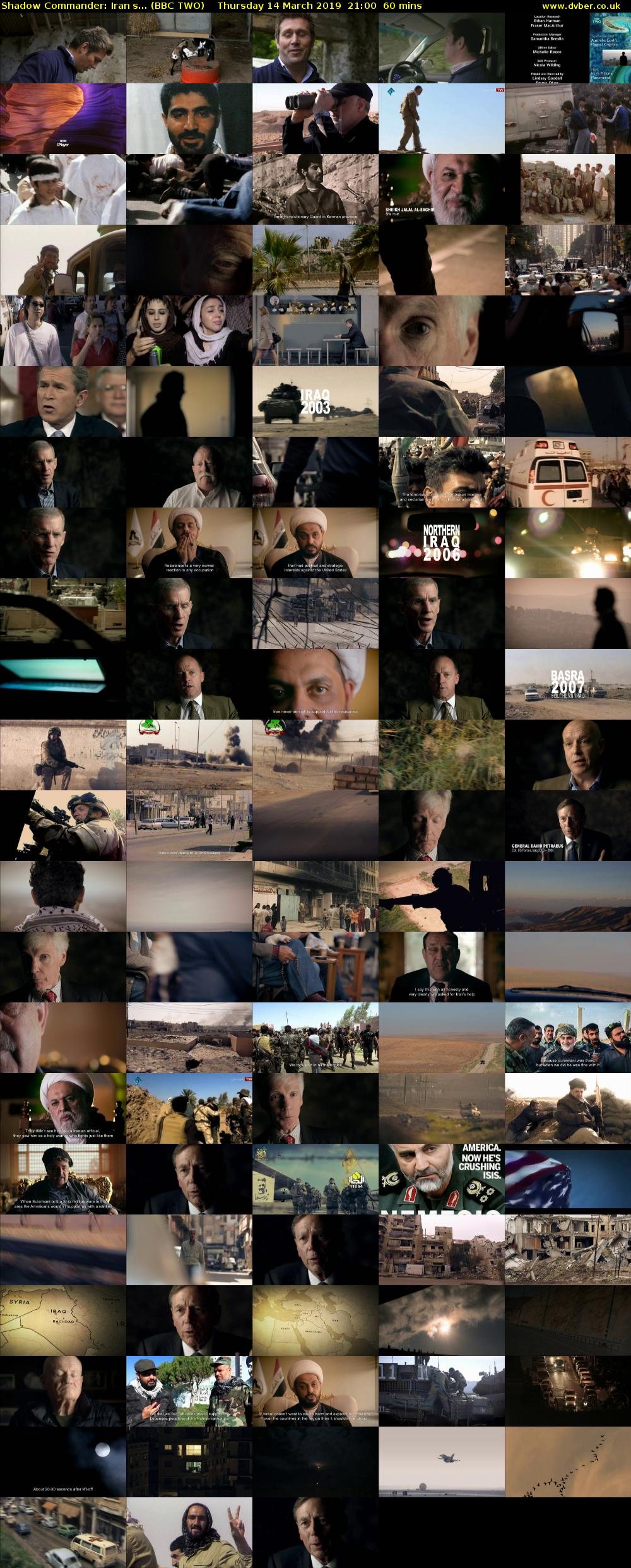 Shadow Commander: Irans... (BBC TWO) Thursday 14 March 2019 21:00 - 22:00