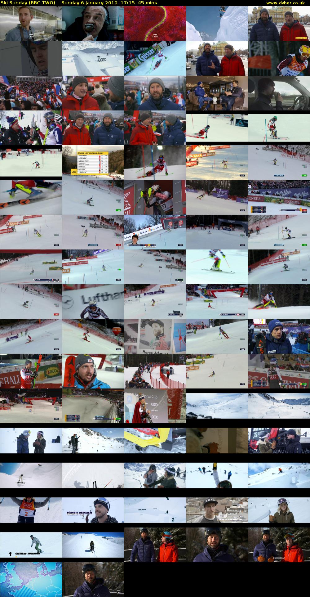 Ski Sunday (BBC TWO) Sunday 6 January 2019 17:15 - 18:00