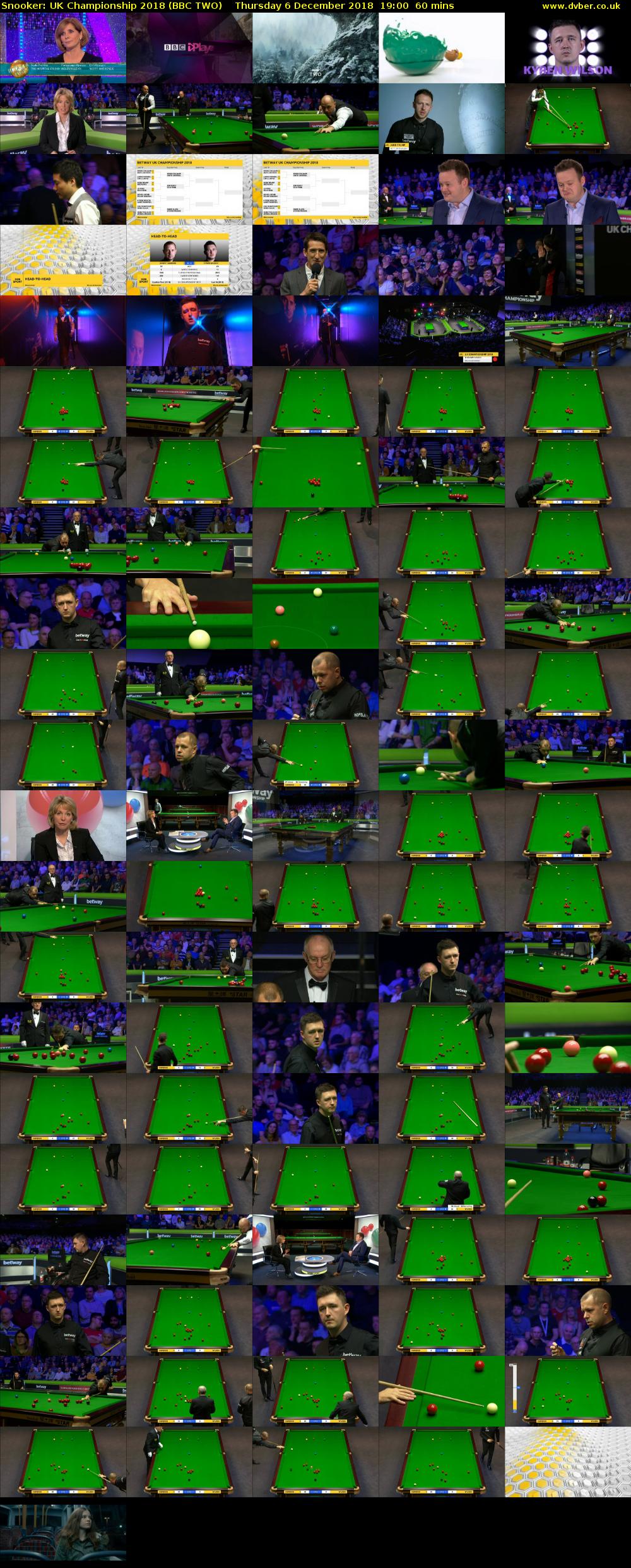 Snooker: UK Championship 2018 (BBC TWO) Thursday 6 December 2018 19:00 - 20:00