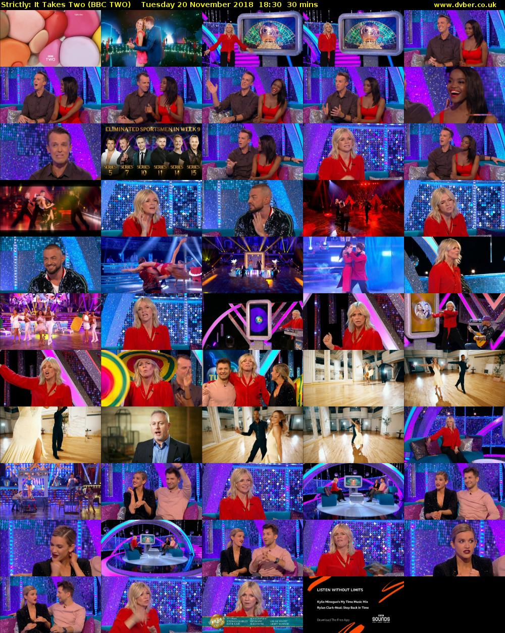 Strictly: It Takes Two (BBC TWO) Tuesday 20 November 2018 18:30 - 19:00