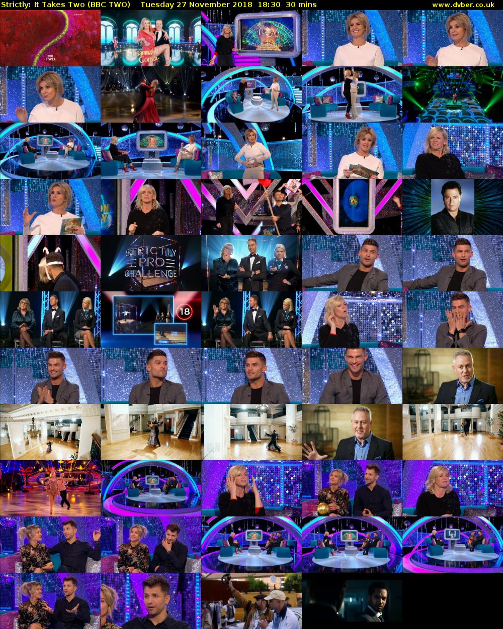 Strictly: It Takes Two (BBC TWO) Tuesday 27 November 2018 18:30 - 19:00