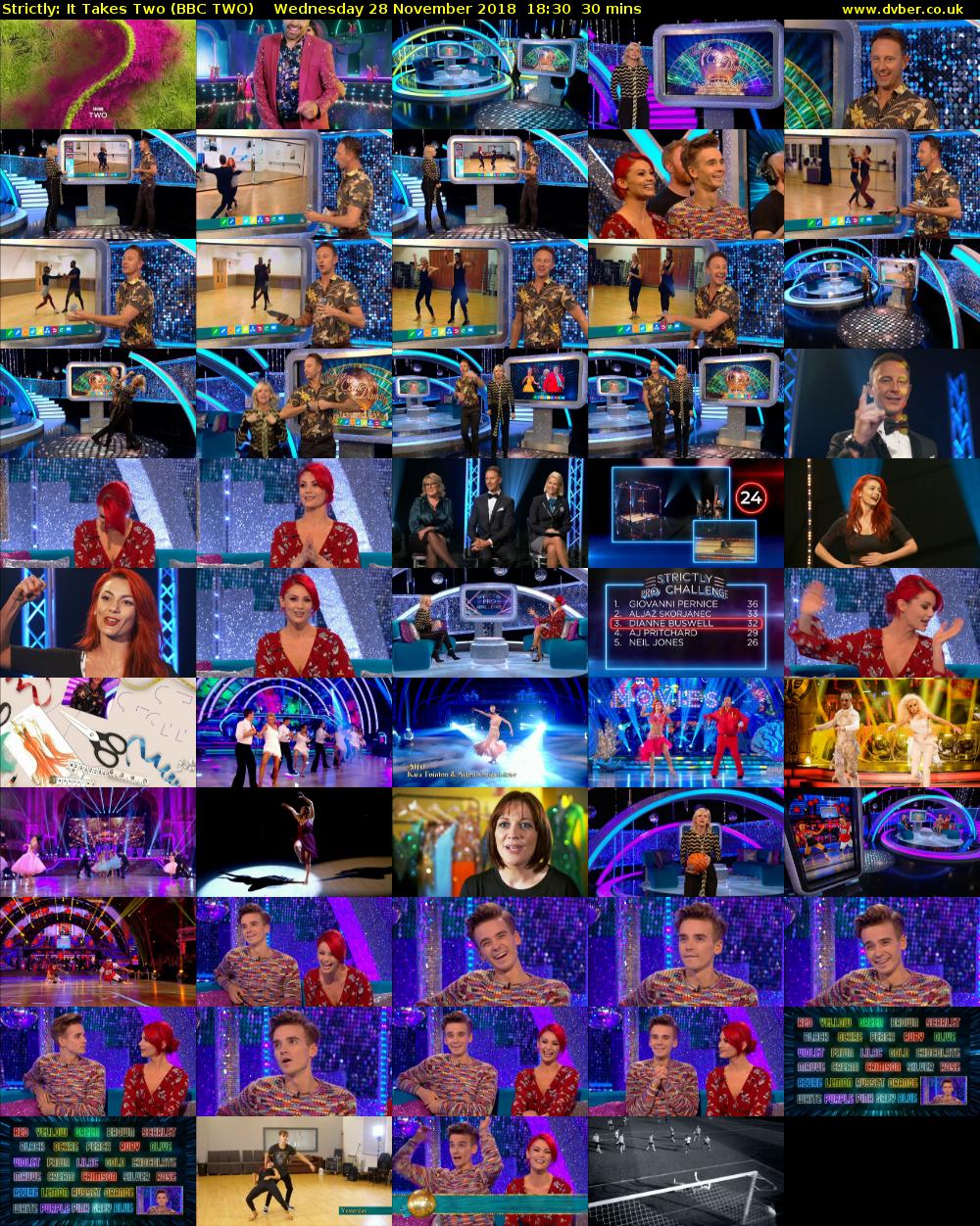 Strictly: It Takes Two (BBC TWO) Wednesday 28 November 2018 18:30 - 19:00