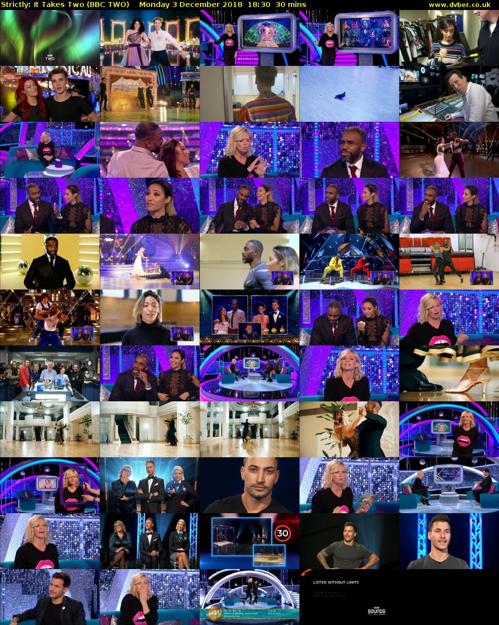 Strictly: It Takes Two (BBC TWO) Monday 3 December 2018 18:30 - 19:00