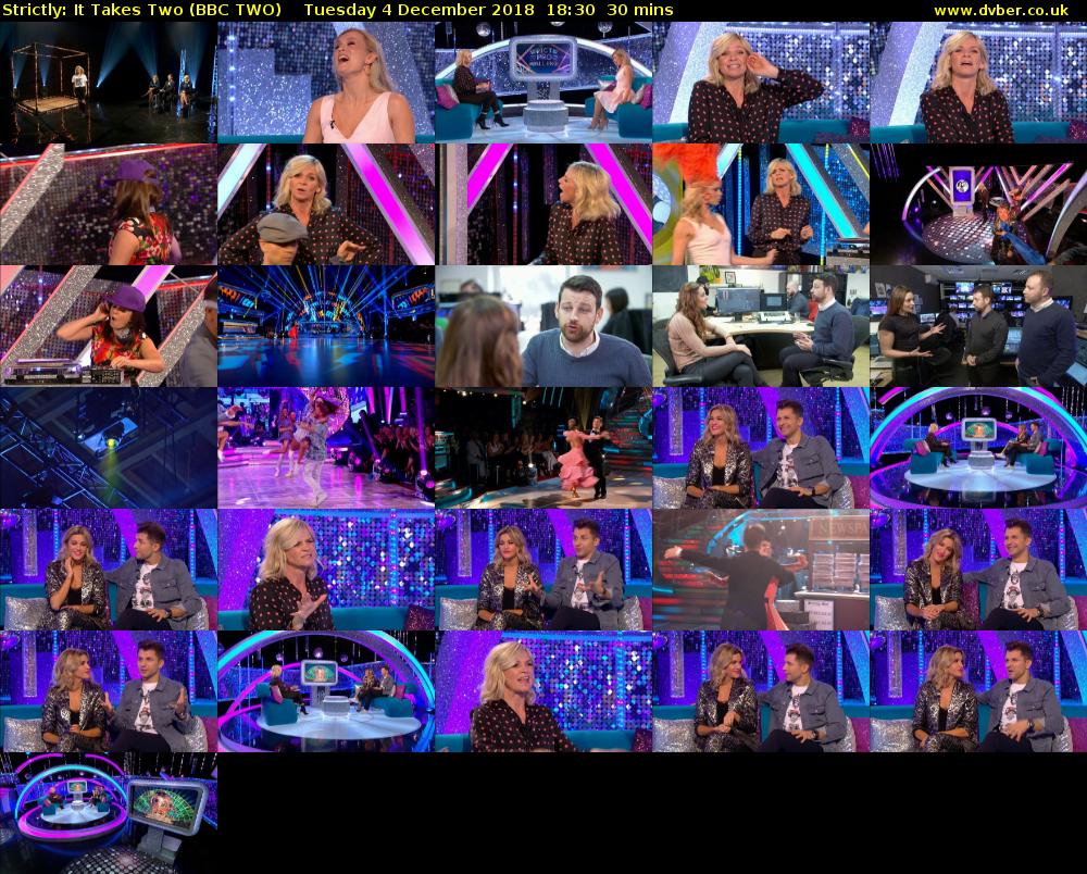 Strictly: It Takes Two (BBC TWO) Tuesday 4 December 2018 18:30 - 19:00