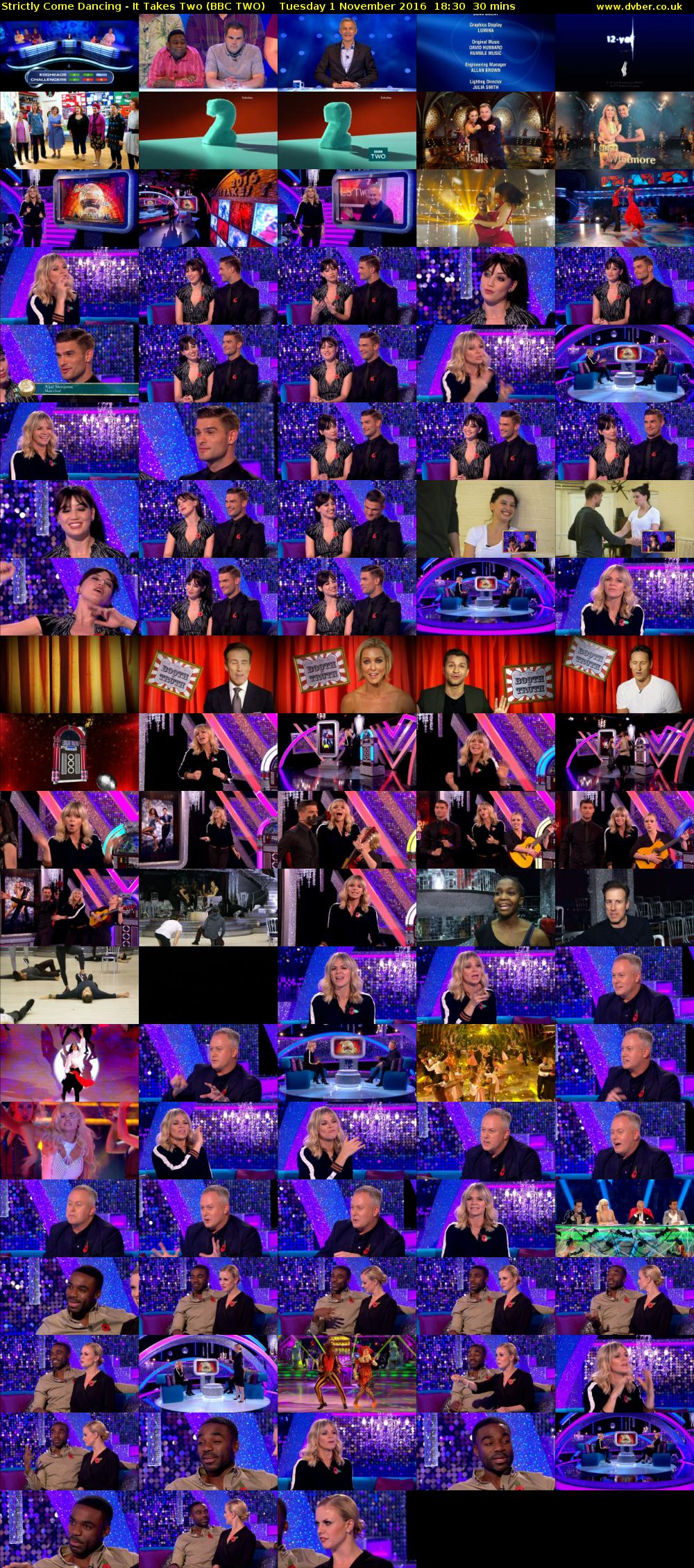 Strictly Come Dancing - It Takes Two (BBC TWO) Tuesday 1 November 2016 18:30 - 19:00