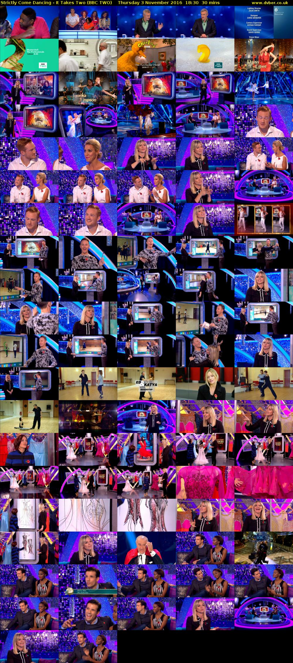 Strictly Come Dancing - It Takes Two (BBC TWO) Thursday 3 November 2016 18:30 - 19:00
