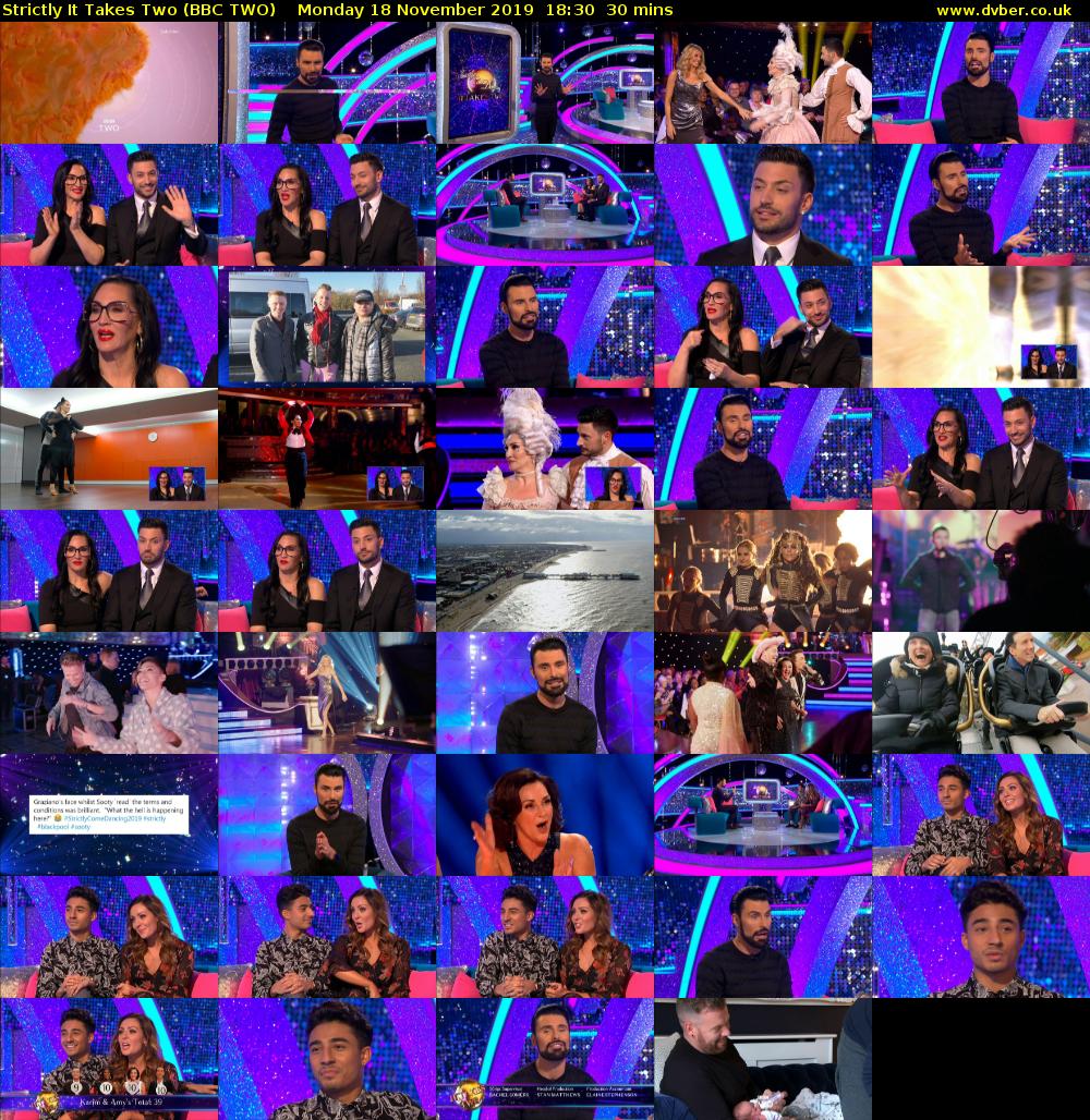 Strictly It Takes Two (BBC TWO) Monday 18 November 2019 18:30 - 19:00