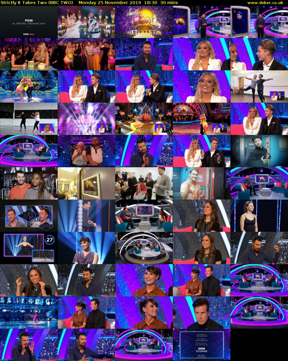 Strictly It Takes Two (BBC TWO) Monday 25 November 2019 18:30 - 19:00