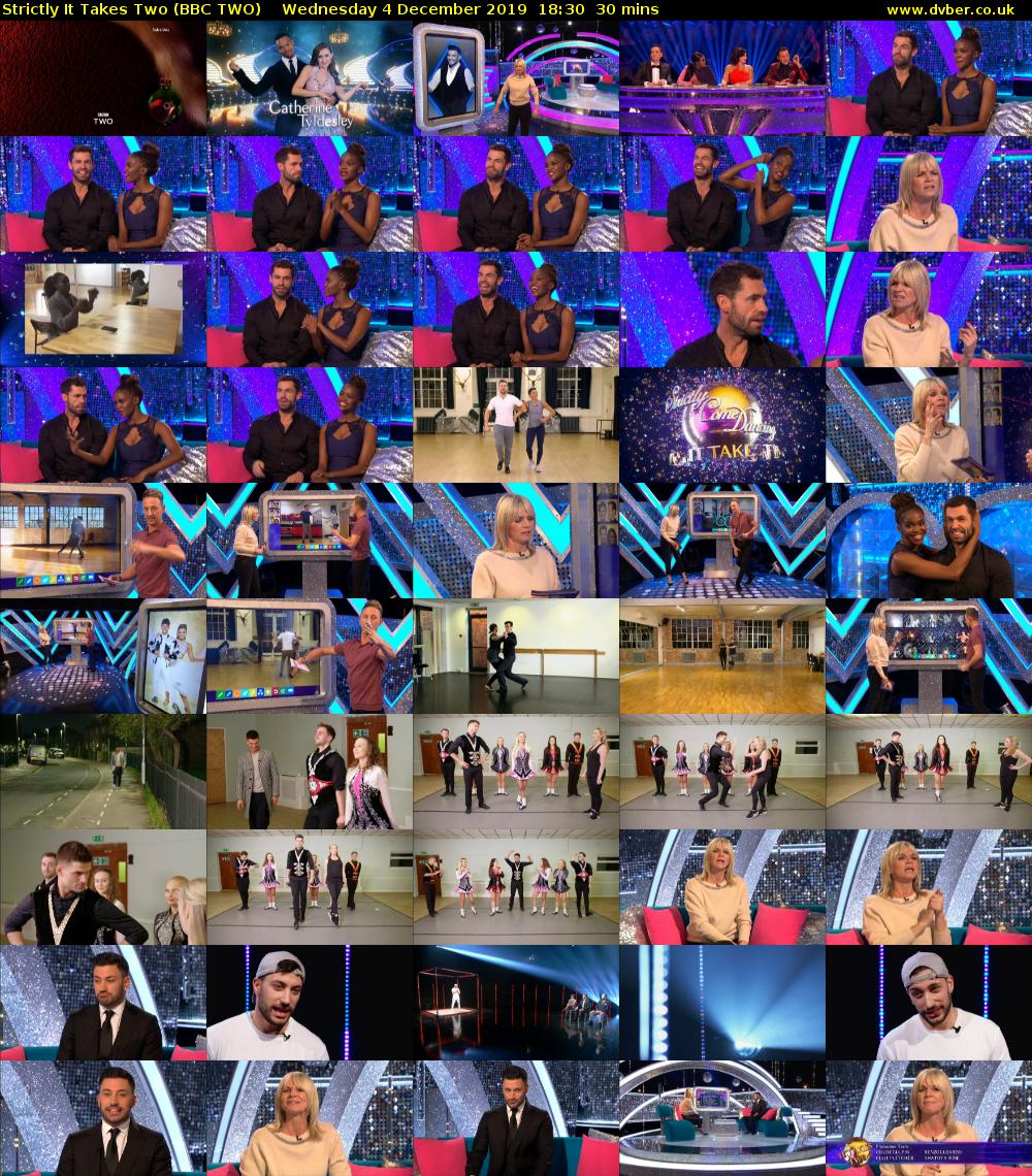 Strictly It Takes Two (BBC TWO) Wednesday 4 December 2019 18:30 - 19:00