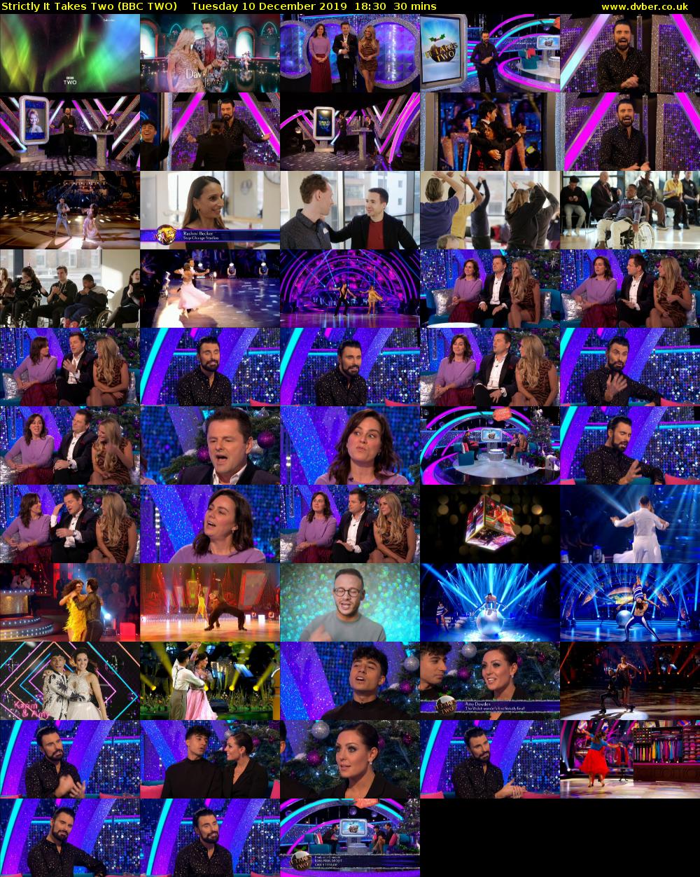 Strictly It Takes Two (BBC TWO) Tuesday 10 December 2019 18:30 - 19:00