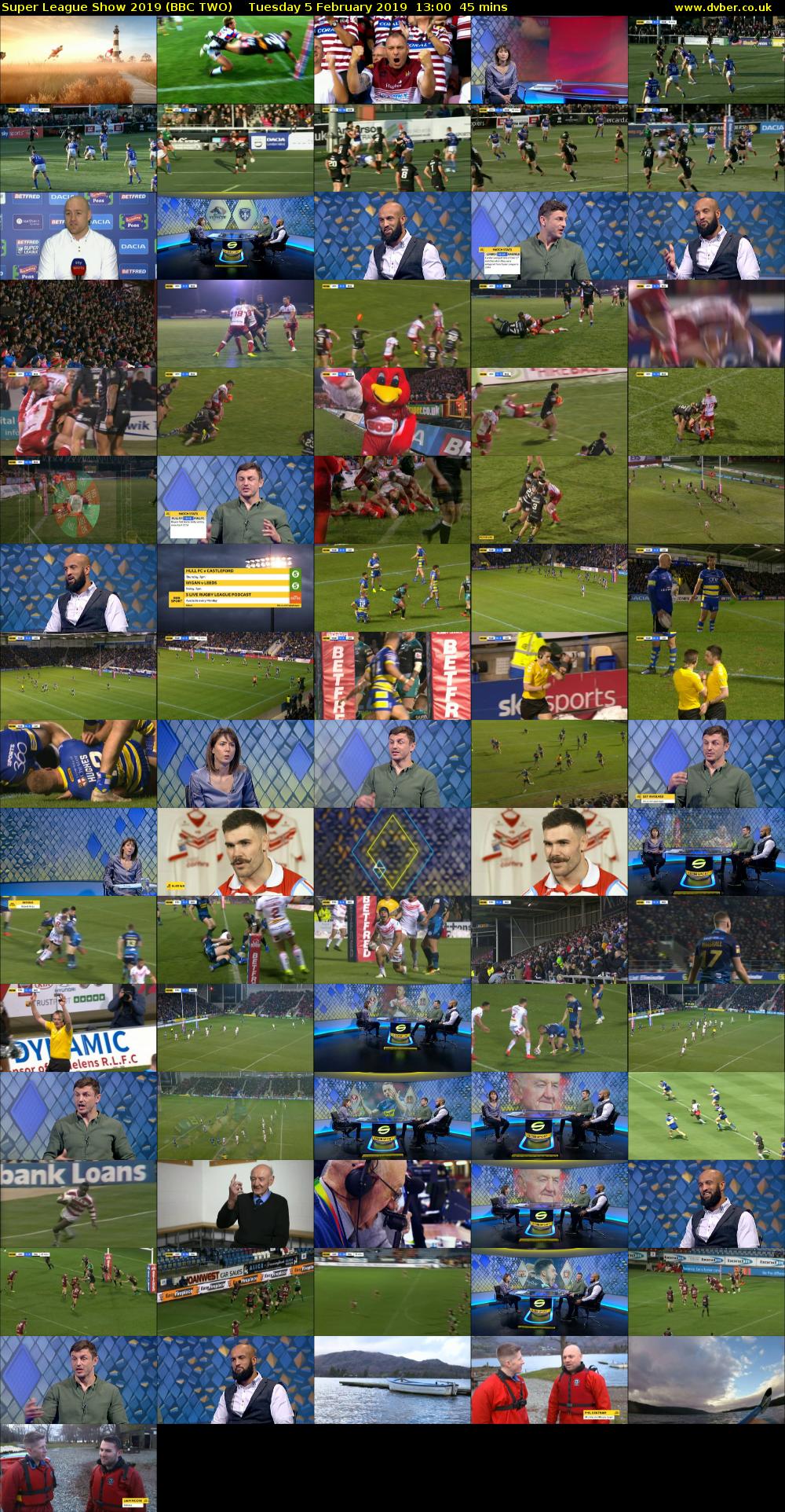 Super League Show 2019 (BBC TWO) Tuesday 5 February 2019 13:00 - 13:45