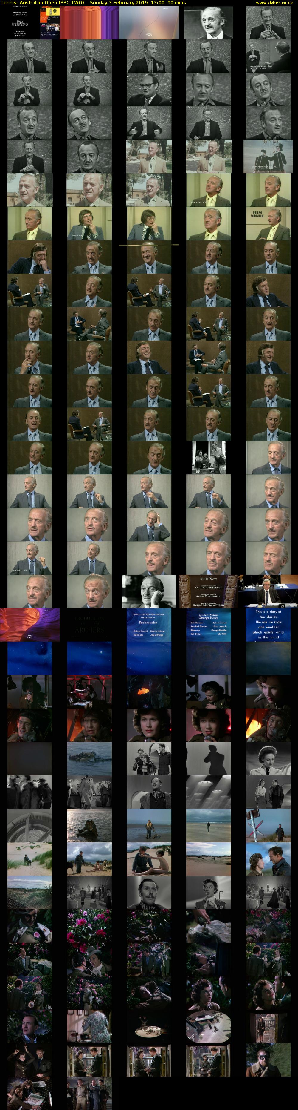 Tennis: Australian Open (BBC TWO) Sunday 3 February 2019 13:00 - 14:30