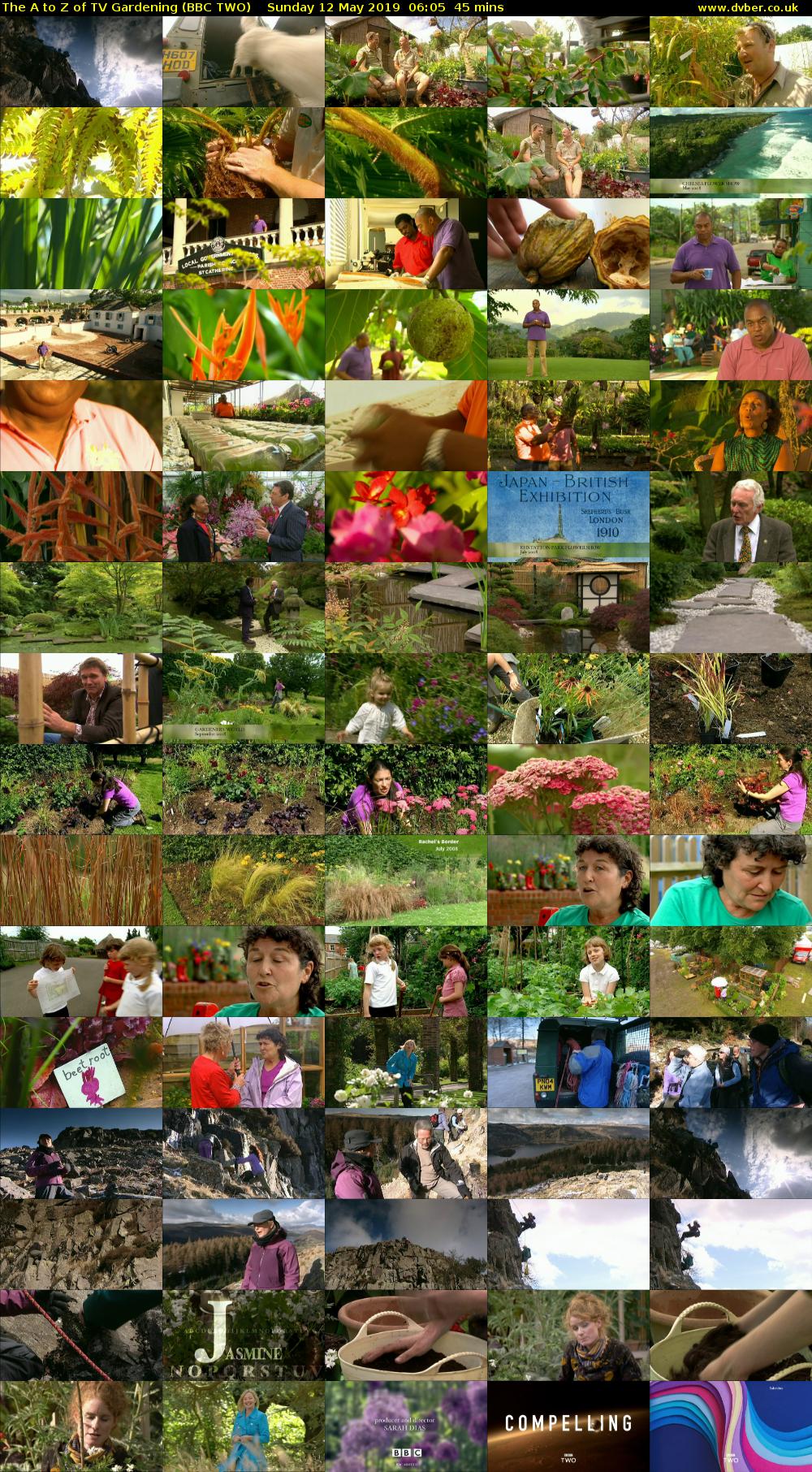 The A to Z of TV Gardening (BBC TWO) Sunday 12 May 2019 06:05 - 06:50