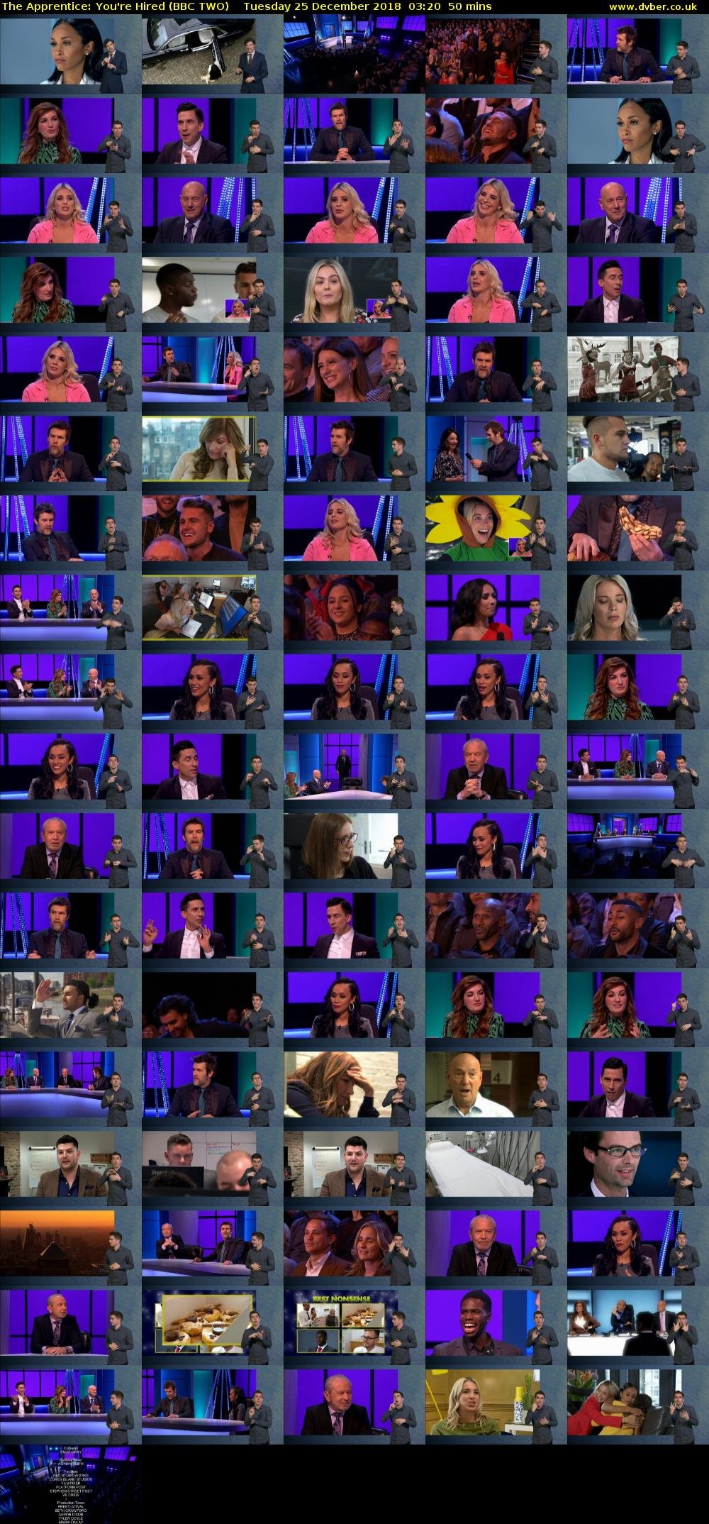 The Apprentice: You're Hired (BBC TWO) Tuesday 25 December 2018 03:20 - 04:10