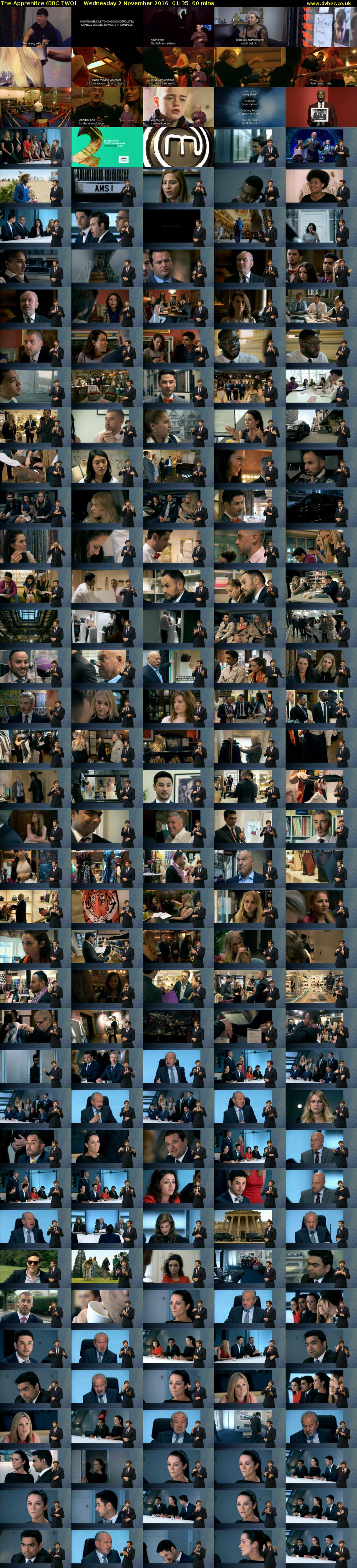 The Apprentice (BBC TWO) Wednesday 2 November 2016 01:35 - 02:35