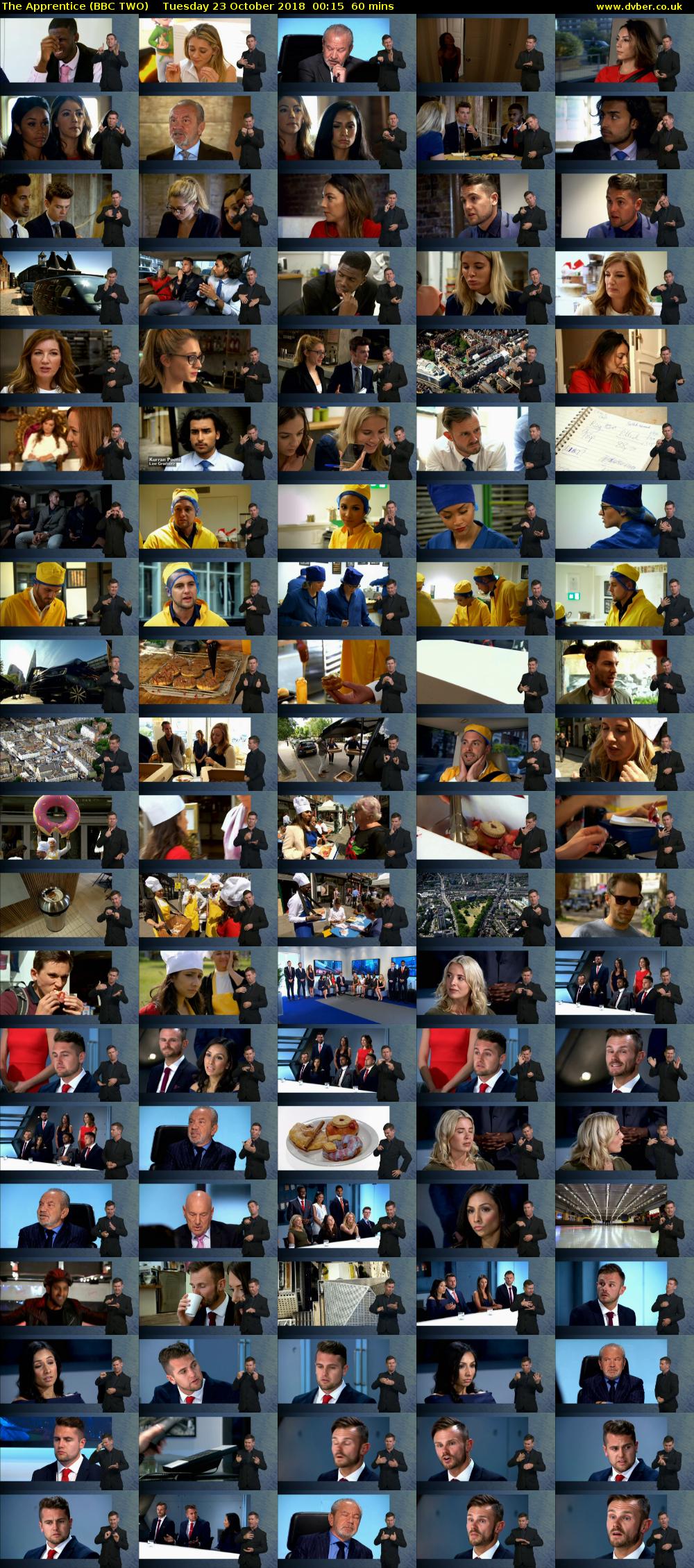 The Apprentice (BBC TWO) Tuesday 23 October 2018 00:15 - 01:15