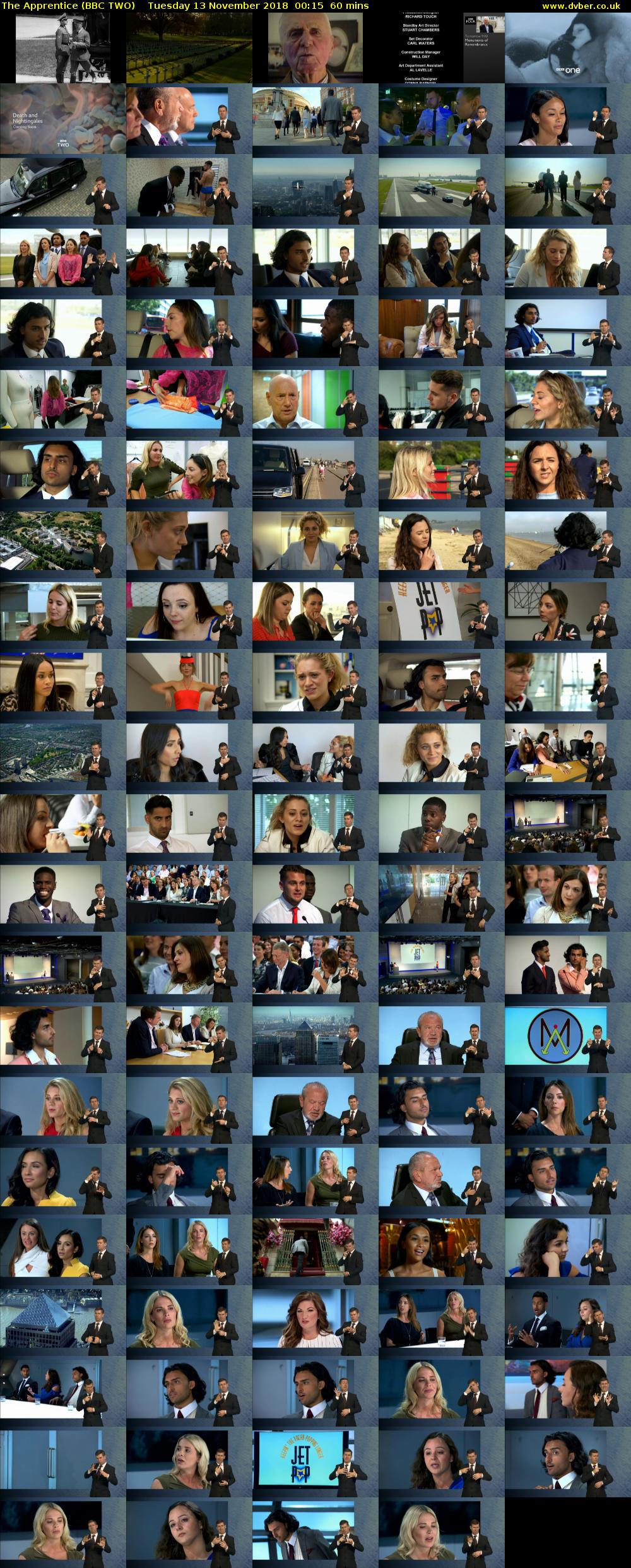 The Apprentice (BBC TWO) Tuesday 13 November 2018 00:15 - 01:15