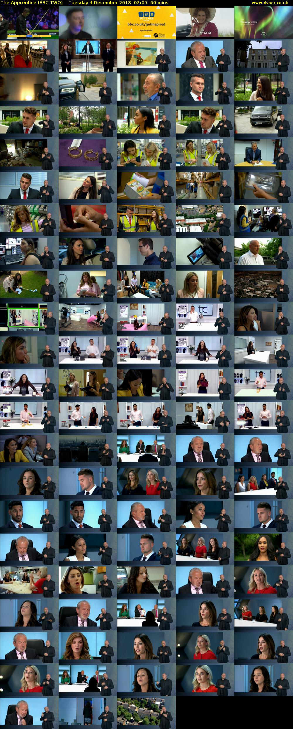 The Apprentice (BBC TWO) Tuesday 4 December 2018 02:05 - 03:05