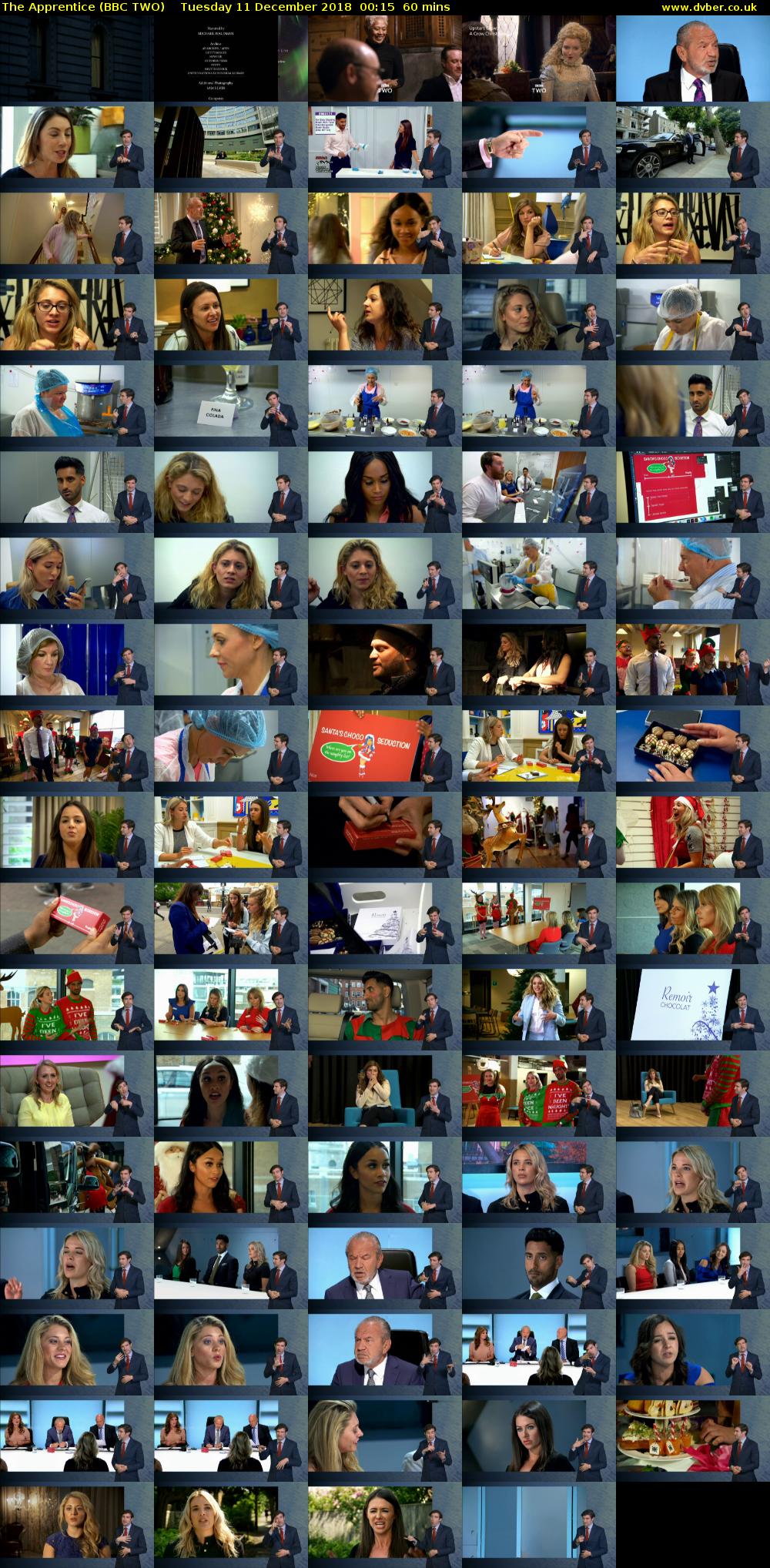 The Apprentice (BBC TWO) Tuesday 11 December 2018 00:15 - 01:15