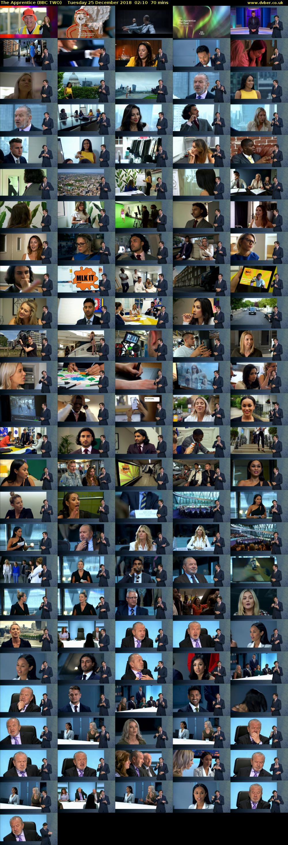 The Apprentice (BBC TWO) Tuesday 25 December 2018 02:10 - 03:20