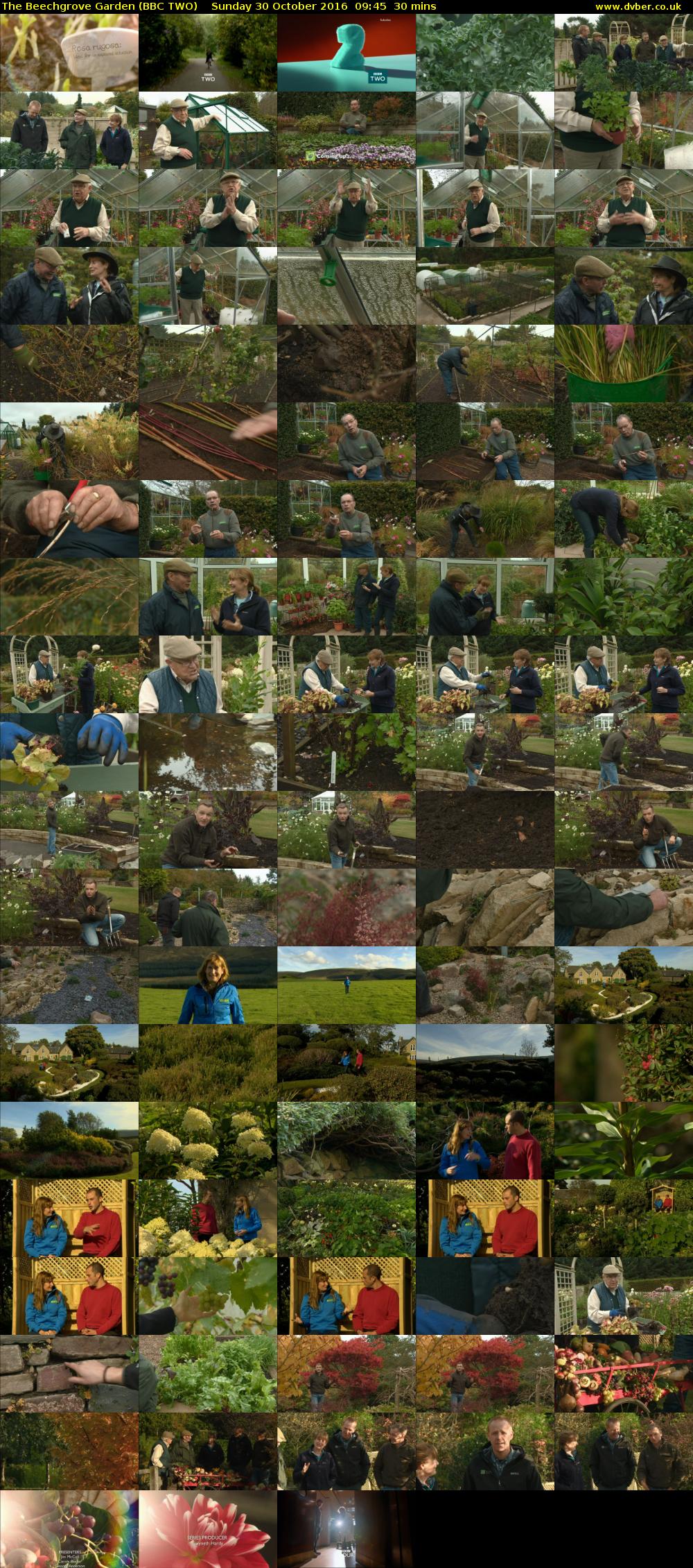 The Beechgrove Garden (BBC TWO) Sunday 30 October 2016 09:45 - 10:15