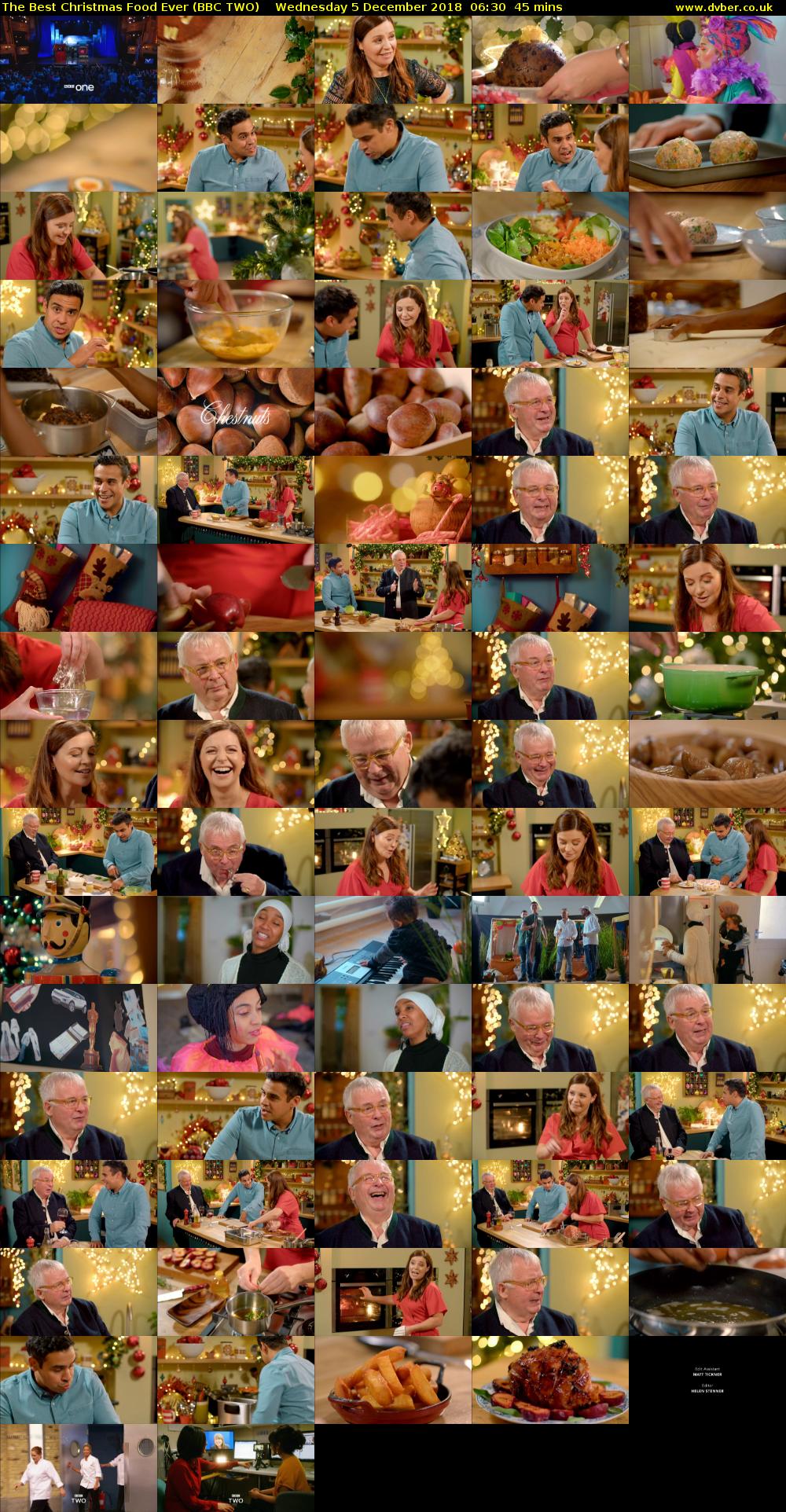 The Best Christmas Food Ever (BBC TWO) Wednesday 5 December 2018 06:30 - 07:15