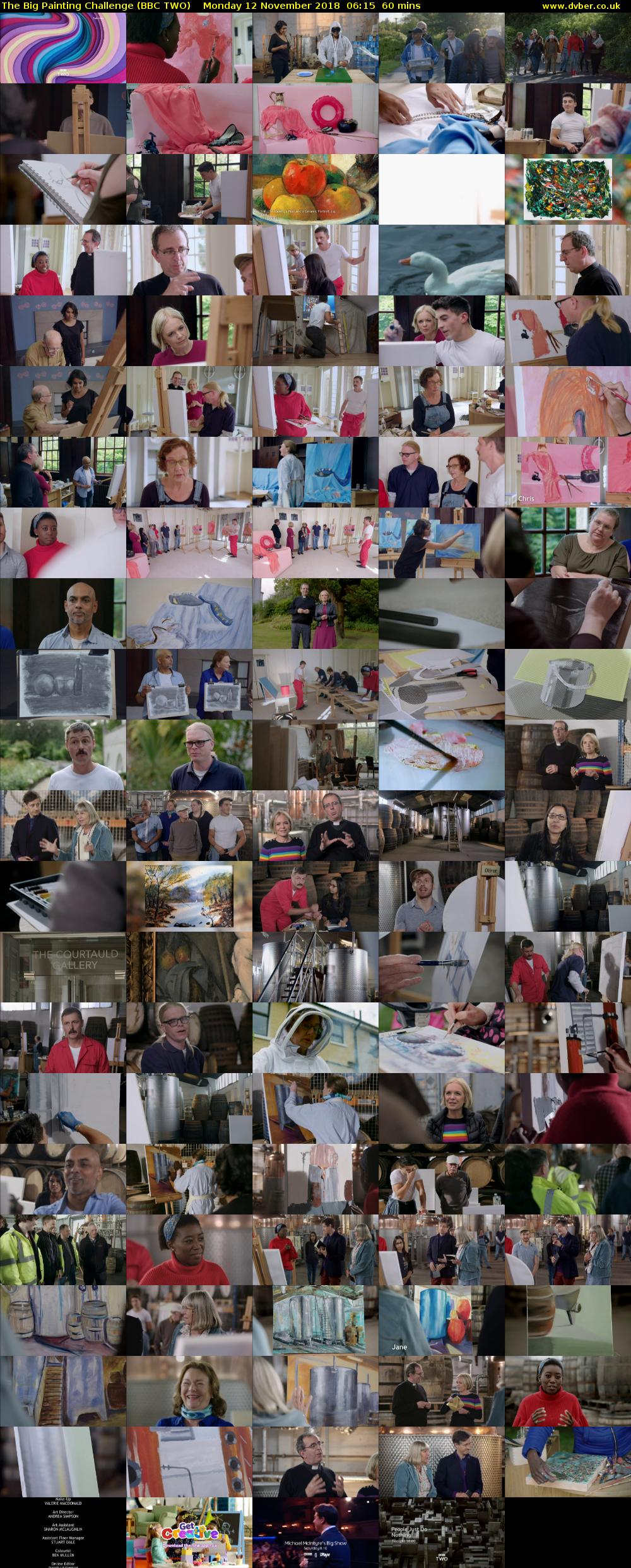 The Big Painting Challenge (BBC TWO) Monday 12 November 2018 06:15 - 07:15