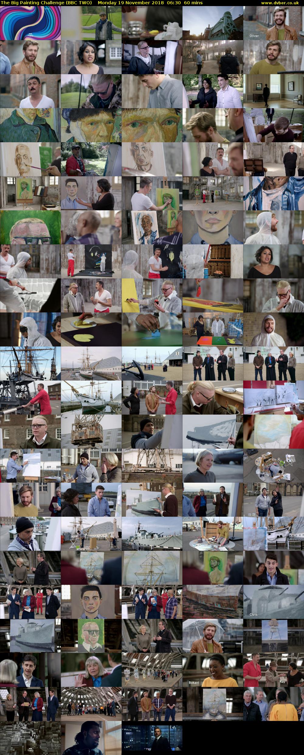 The Big Painting Challenge (BBC TWO) Monday 19 November 2018 06:30 - 07:30