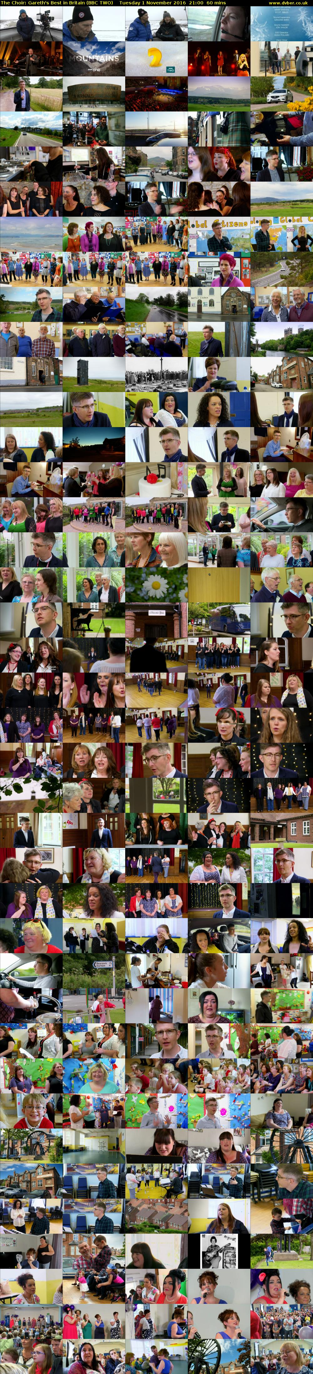 The Choir: Gareth's Best in Britain (BBC TWO) Tuesday 1 November 2016 21:00 - 22:00