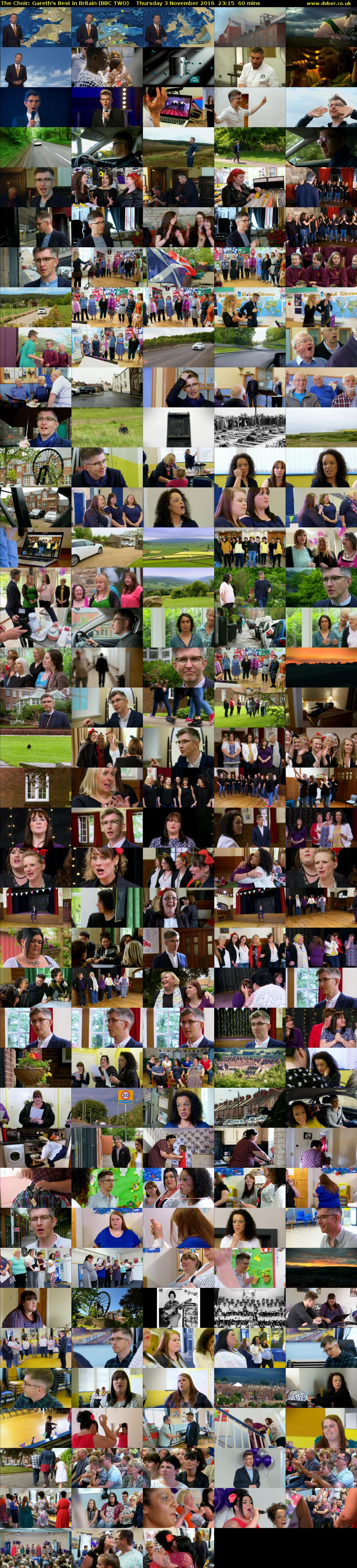 The Choir: Gareth's Best in Britain (BBC TWO) Thursday 3 November 2016 23:15 - 00:15