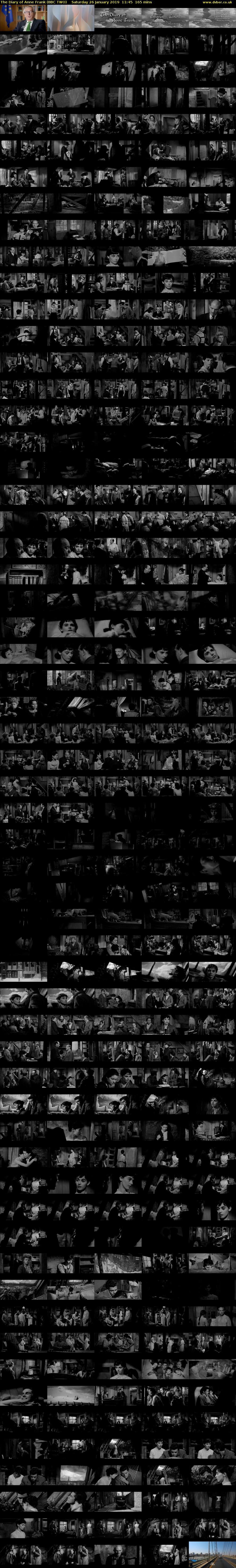 The Diary of Anne Frank (BBC TWO) Saturday 26 January 2019 11:45 - 14:30