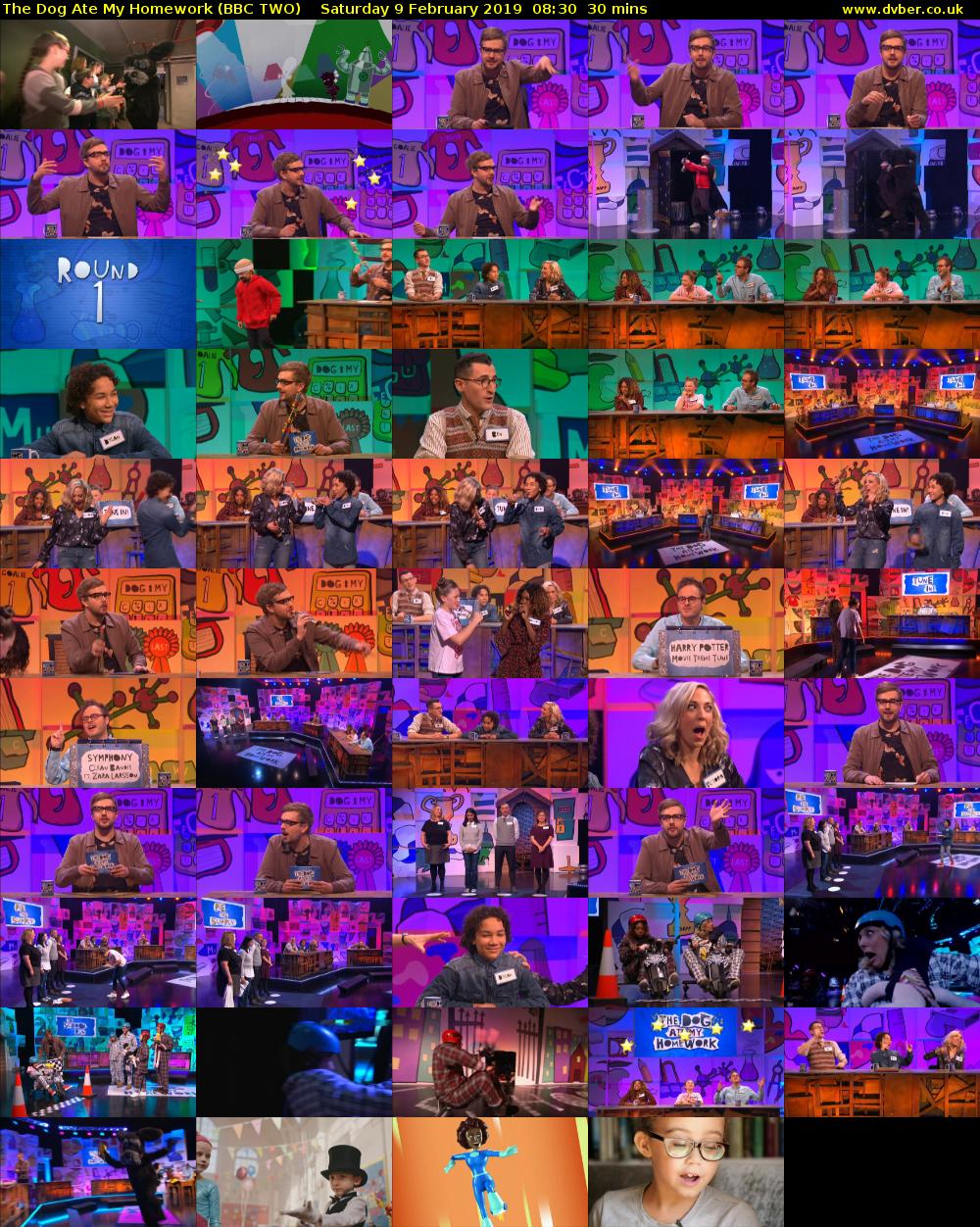 The Dog Ate My Homework (BBC TWO) Saturday 9 February 2019 08:30 - 09:00