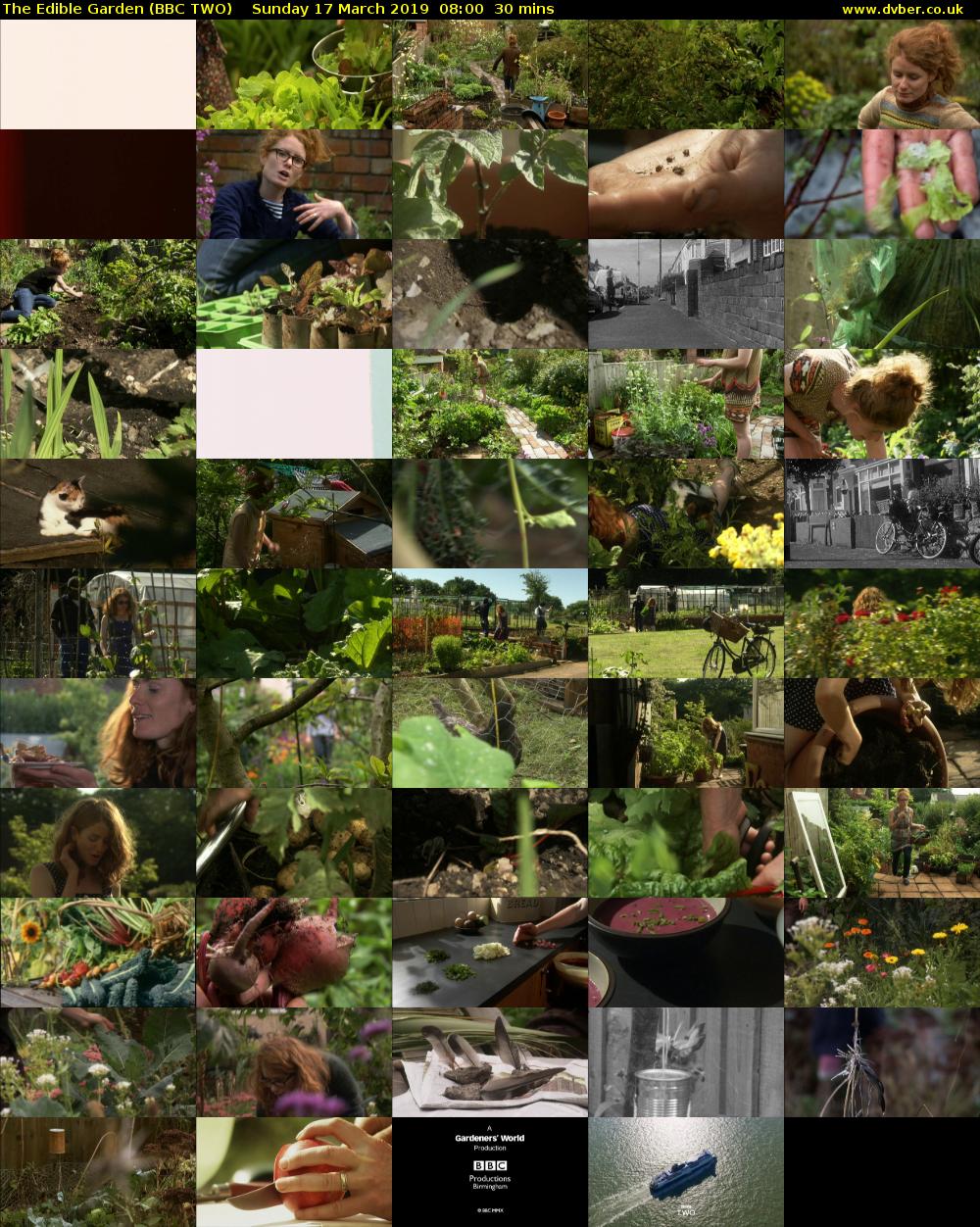 The Edible Garden (BBC TWO) Sunday 17 March 2019 08:00 - 08:30