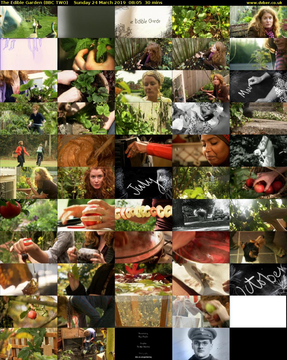 The Edible Garden (BBC TWO) Sunday 24 March 2019 08:05 - 08:35